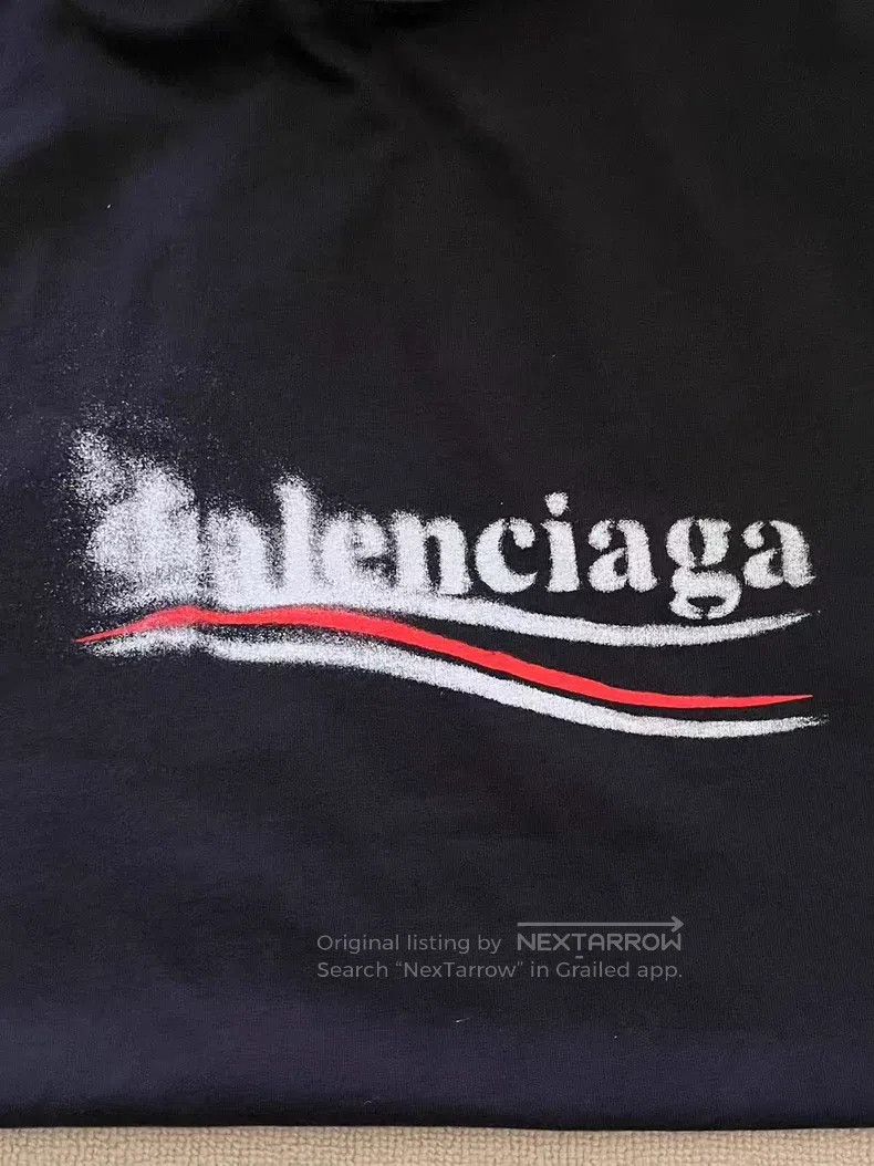Balenciaga Balenciaga Letter Print Crew Neck Short Sleeve T-Shirt Size US M / EU 48-50 / 2 - 3 Thumbnail