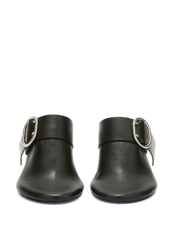 Jil Sander o1loc1c0426 Buckled Mules in Black Size US 7 / IT 37 - 4 Thumbnail