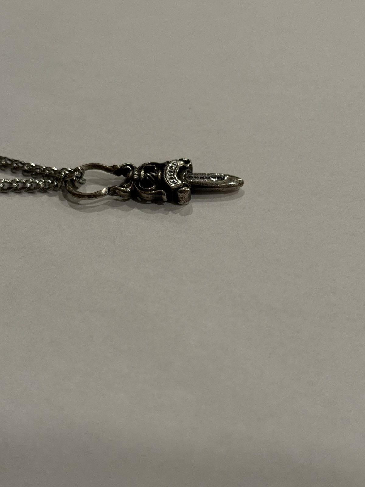 Chrome Hearts Chrome Hearts Dagger Pendant Cuban Link Chain Necklace 925 Size ONE SIZE - 9 Thumbnail