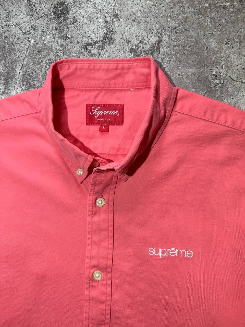 Supreme Supreme Rare Pink 100% Cotton Men's Button Up Long Sleeves Size US L / EU 52-54 / 3 - 3 Thumbnail