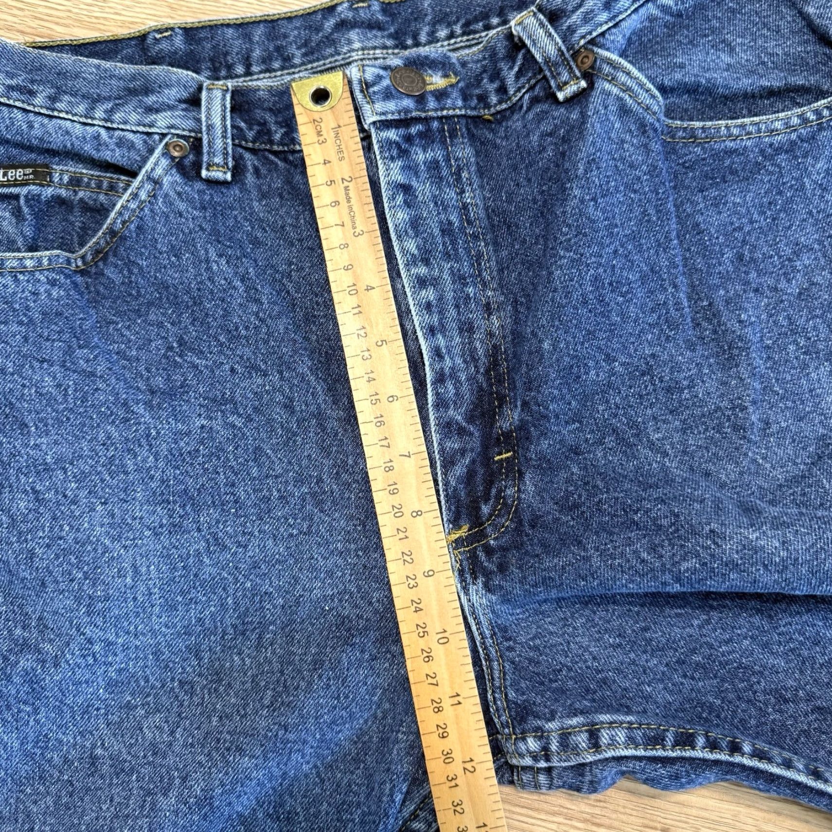 Lee VINTAGE Lee Jeans Men 38x32 Denim Straight Fit Cotton Zip Fly Blue 80s 90s Casual Size US 38 / EU 54 - 5 Thumbnail