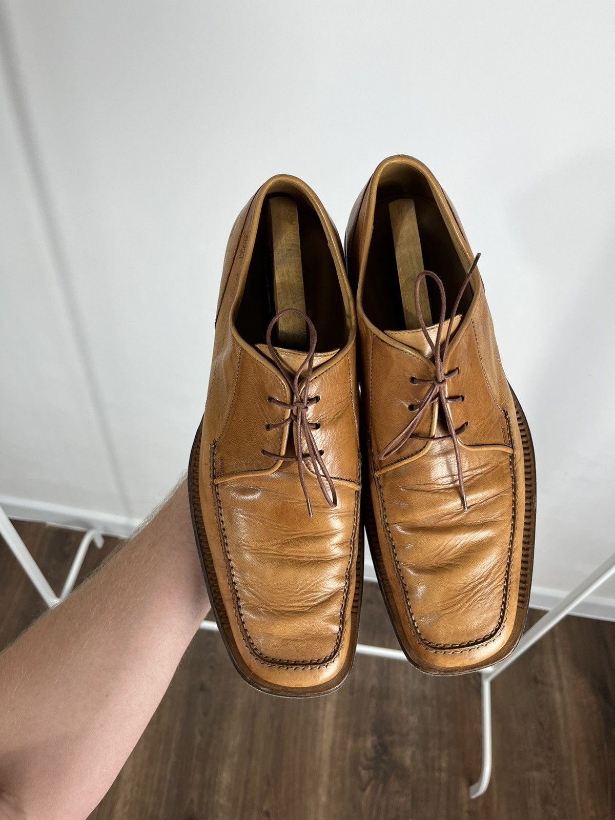 Hugo Boss × Leather × Vintage Vintage Brown Boots Classic Leather Classy Casual Shoes Size US 10 / EU 43 - 6 Thumbnail