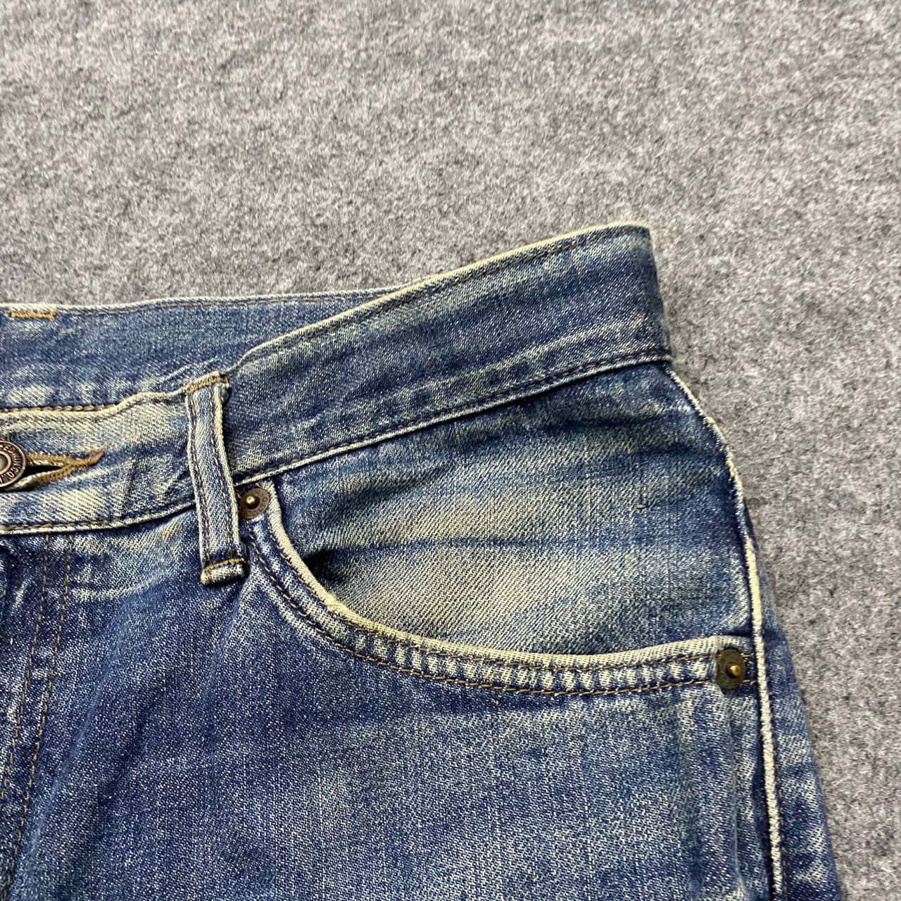 If Six Was Nine 💥Best Offer💥Vintage 90s Edwin Distressed Denim Size US 33 - 10 Thumbnail