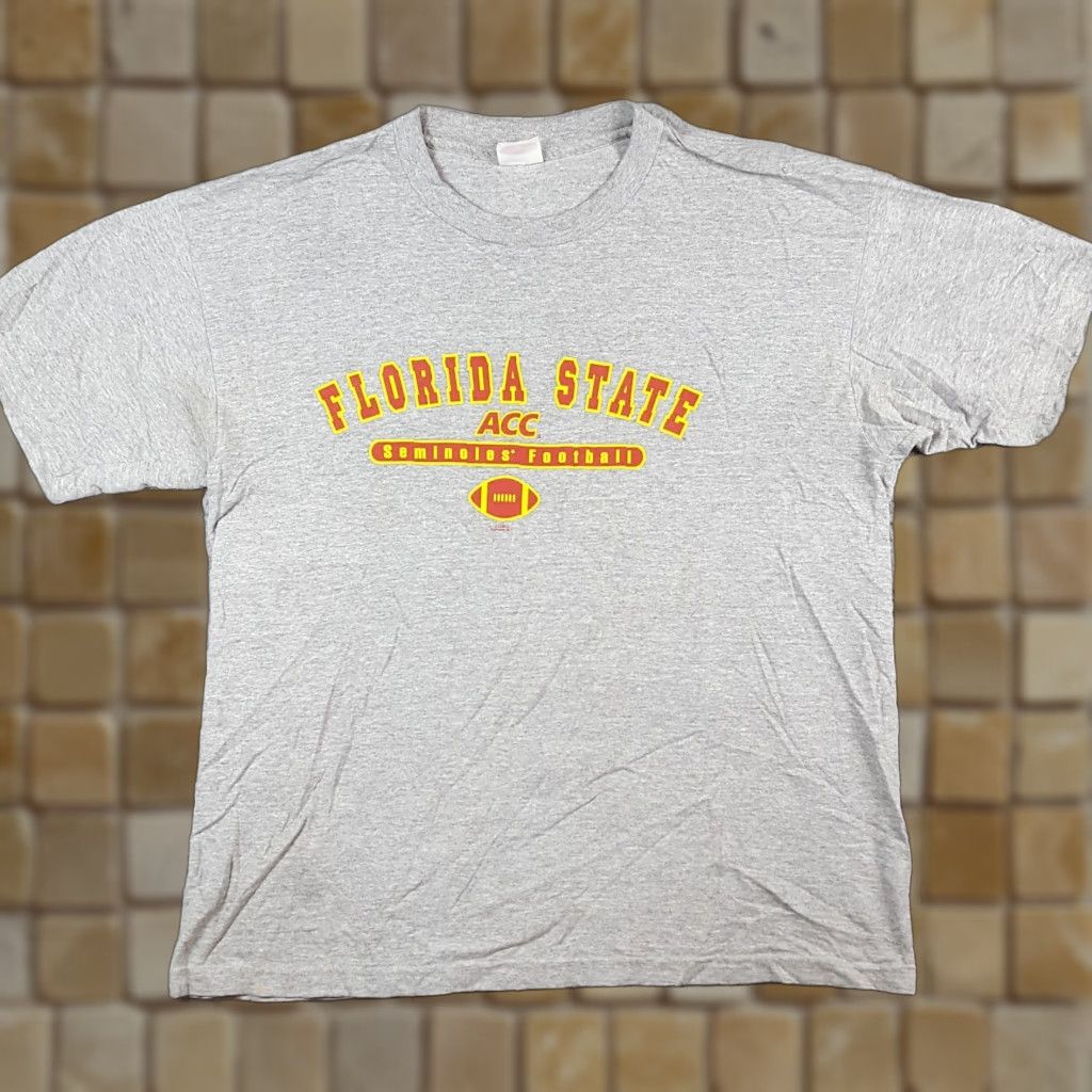Vintage VINTAGE Florida State Seminoles ACC Football Men's XL College T Shirt Size US XL / EU 56 / 4 - 1 Thumbnail