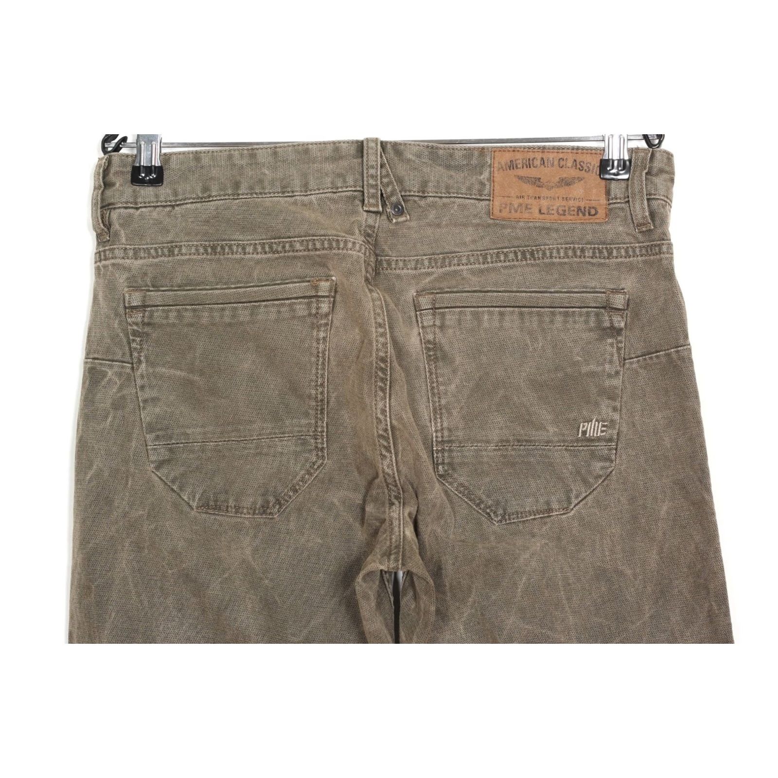 Vintage PME LEGEND NIGHTFLIGHT Pants Trousers Men 31/34 Olive 5-Pocket Denim Casual Straight Size US 31 - 3 Thumbnail