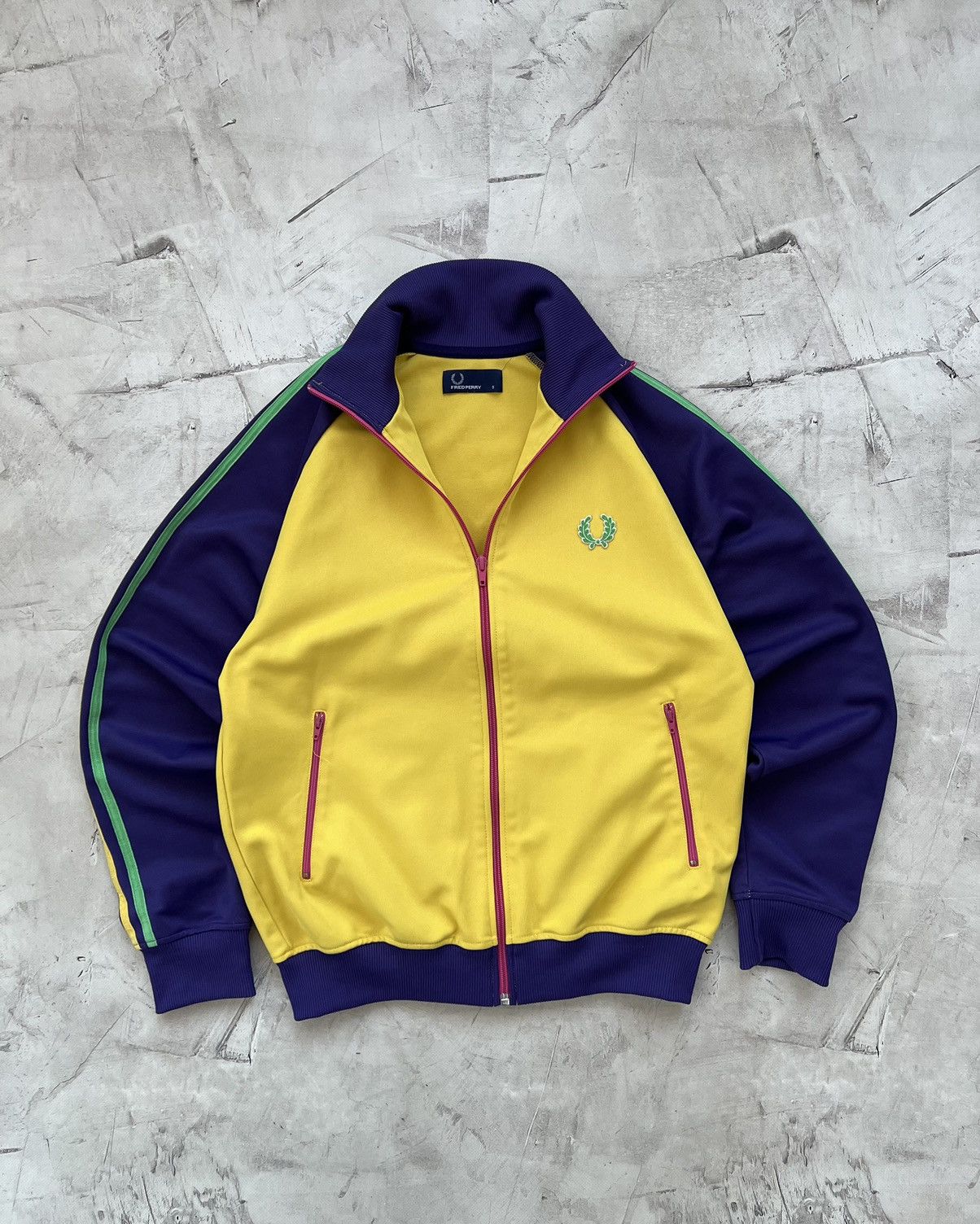 Fred perry yellow track jacket online