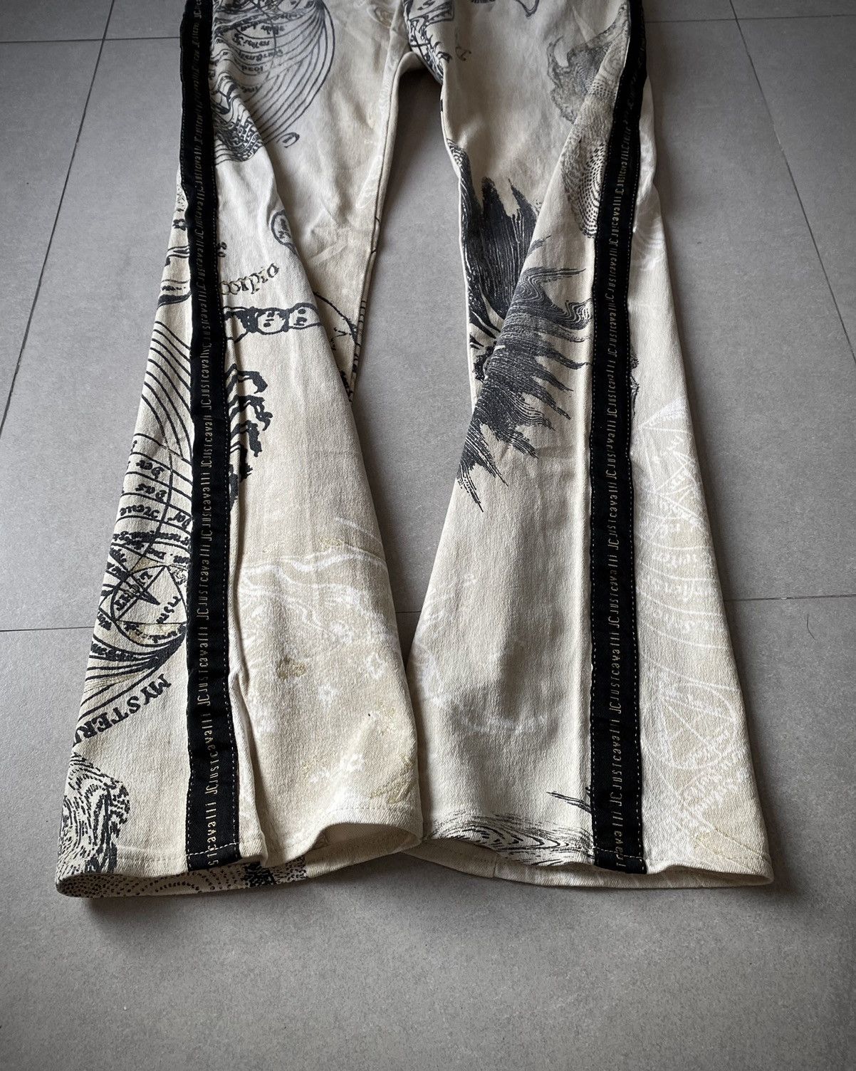 Just Cavalli Just Cavalli AW03 Astrology Stripe Pants Size US 35 - 8 Thumbnail
