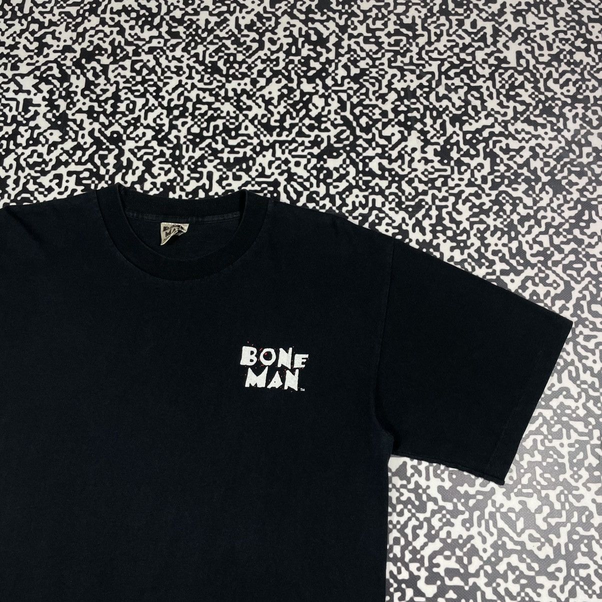 Japanese Brand Vintage 1996 Bone Man Skull Bones Logo Bowling Retro T-shirt Size US L / EU 52-54 / 3 - 9 Thumbnail