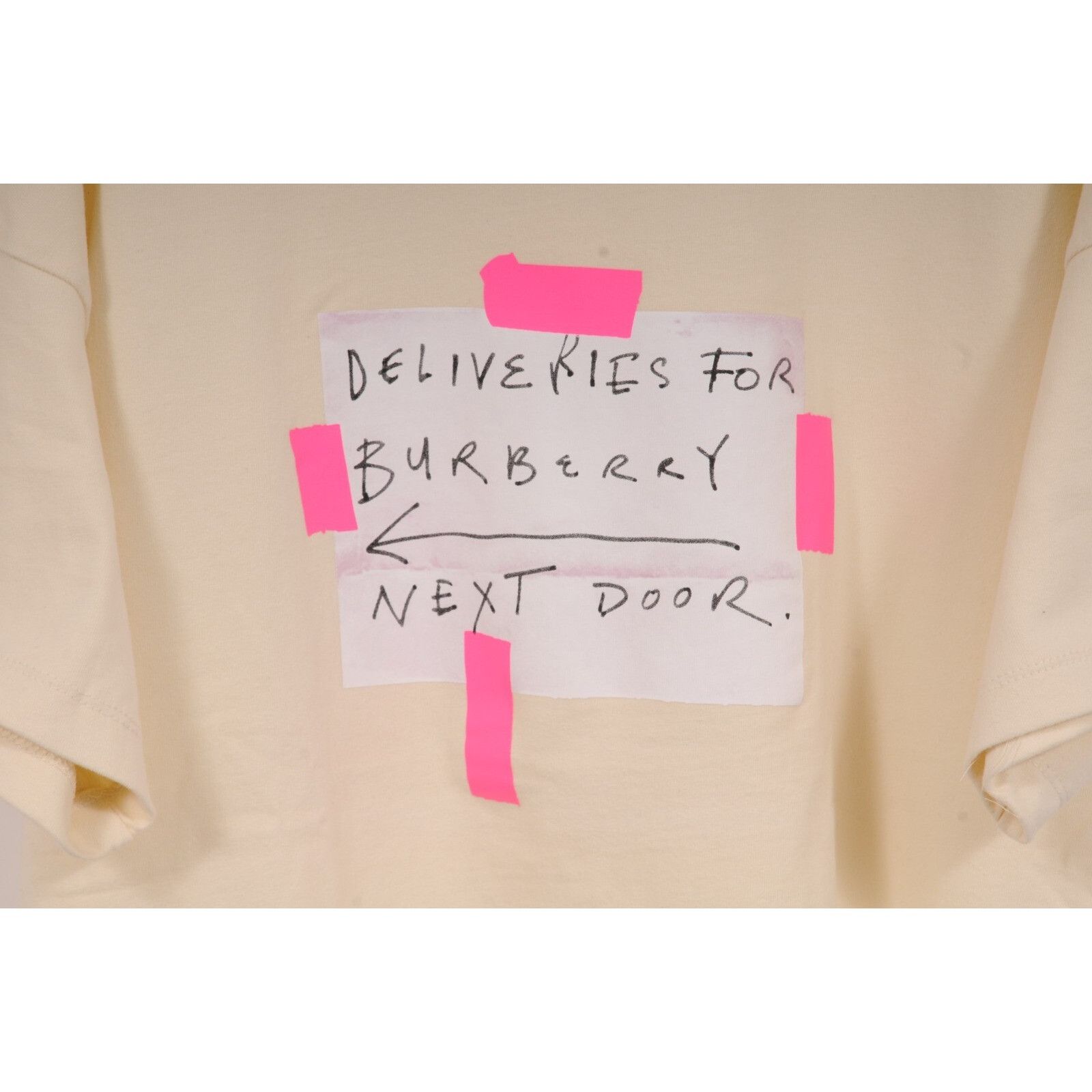 Burberry Deliveries For Burberry T Shirt Cream Size US M / EU 48-50 / 2 - 3 Thumbnail