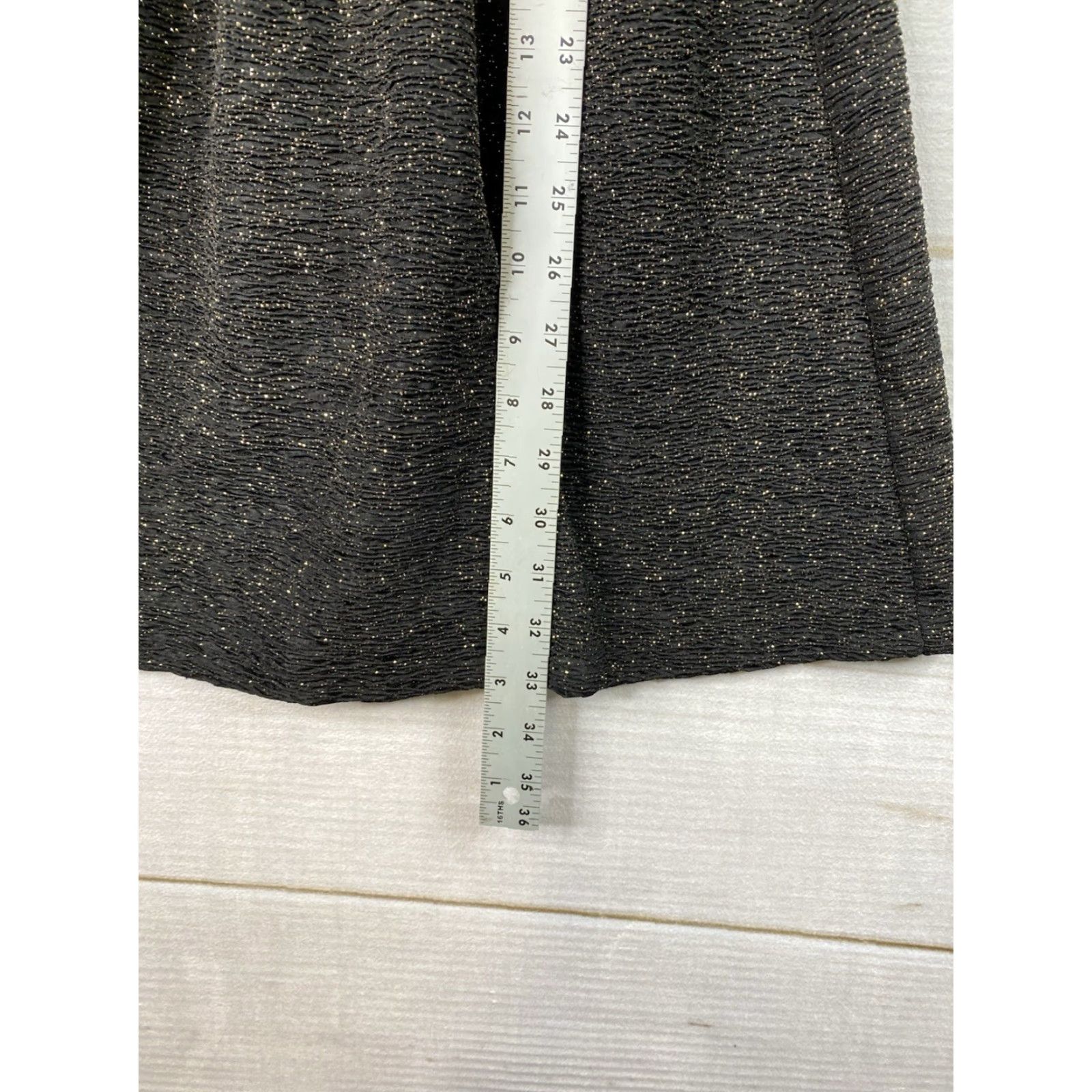 Vintage Love...Ady V Neck Dress Womens M Black Glitter Fit & Flare Sleeveless Short Skater Size M / US 6-8 / IT 42-44 - 3 Thumbnail