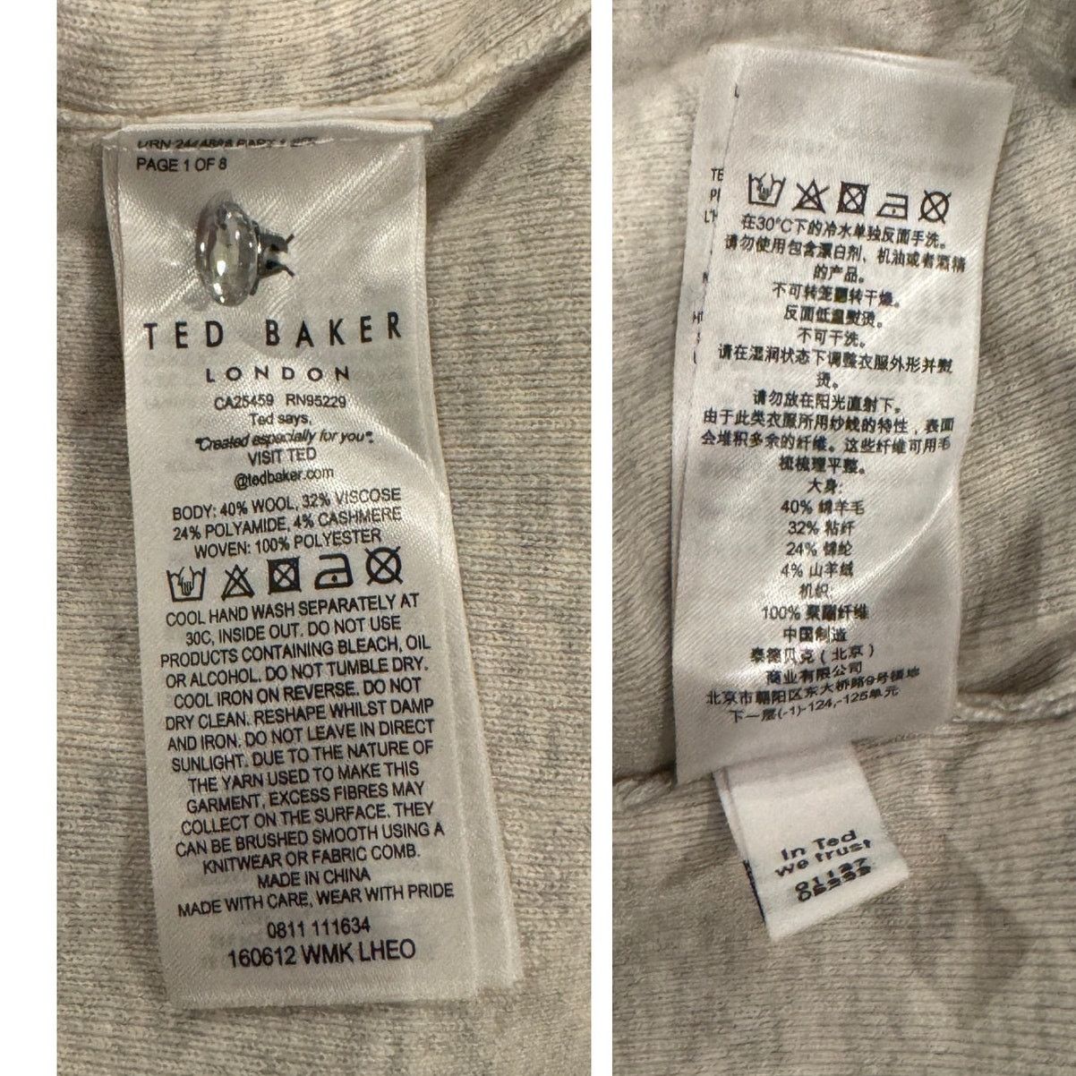 Ted Baker Ted Baker London Lheo Scallop Detail Layered Sweater Size 3 Size M / US 6-8 / IT 42-44 - 5 Thumbnail