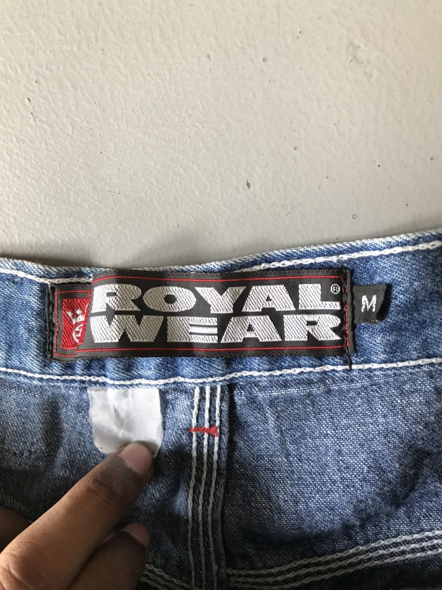 JNCO × Vintage Vintage royal wear embroidered denim Size US 31 - 6 Thumbnail