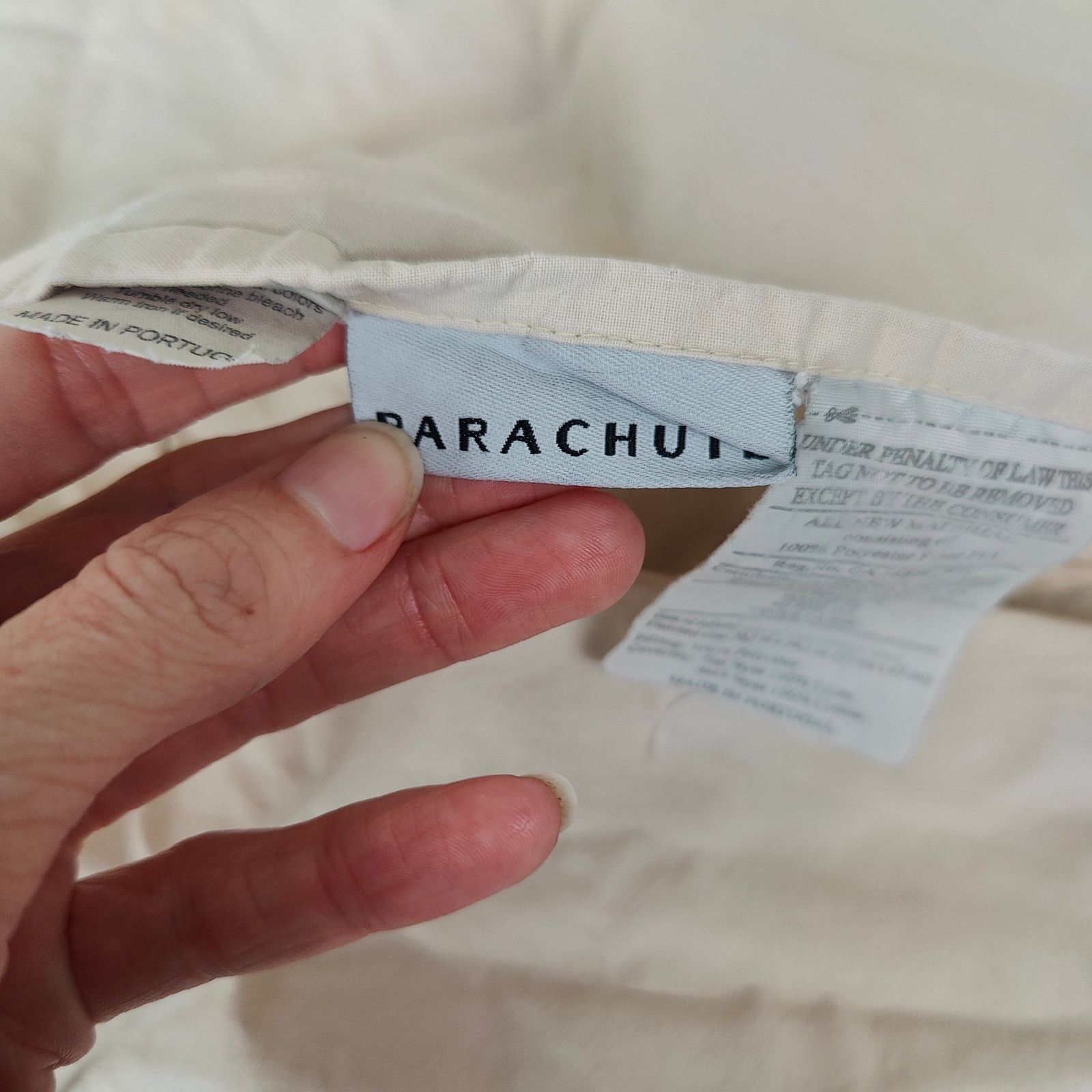 Other Parachute Linen Loft Sham Cream Cotton Back Size ONE SIZE - 3 Thumbnail