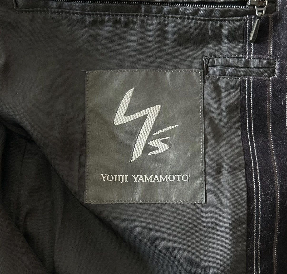 Yohji Yamamoto Yohji Yamamoto 05aw Purple Velvet Striped Blazer K4 Size US XL / EU 56 / 4 - 6 Thumbnail