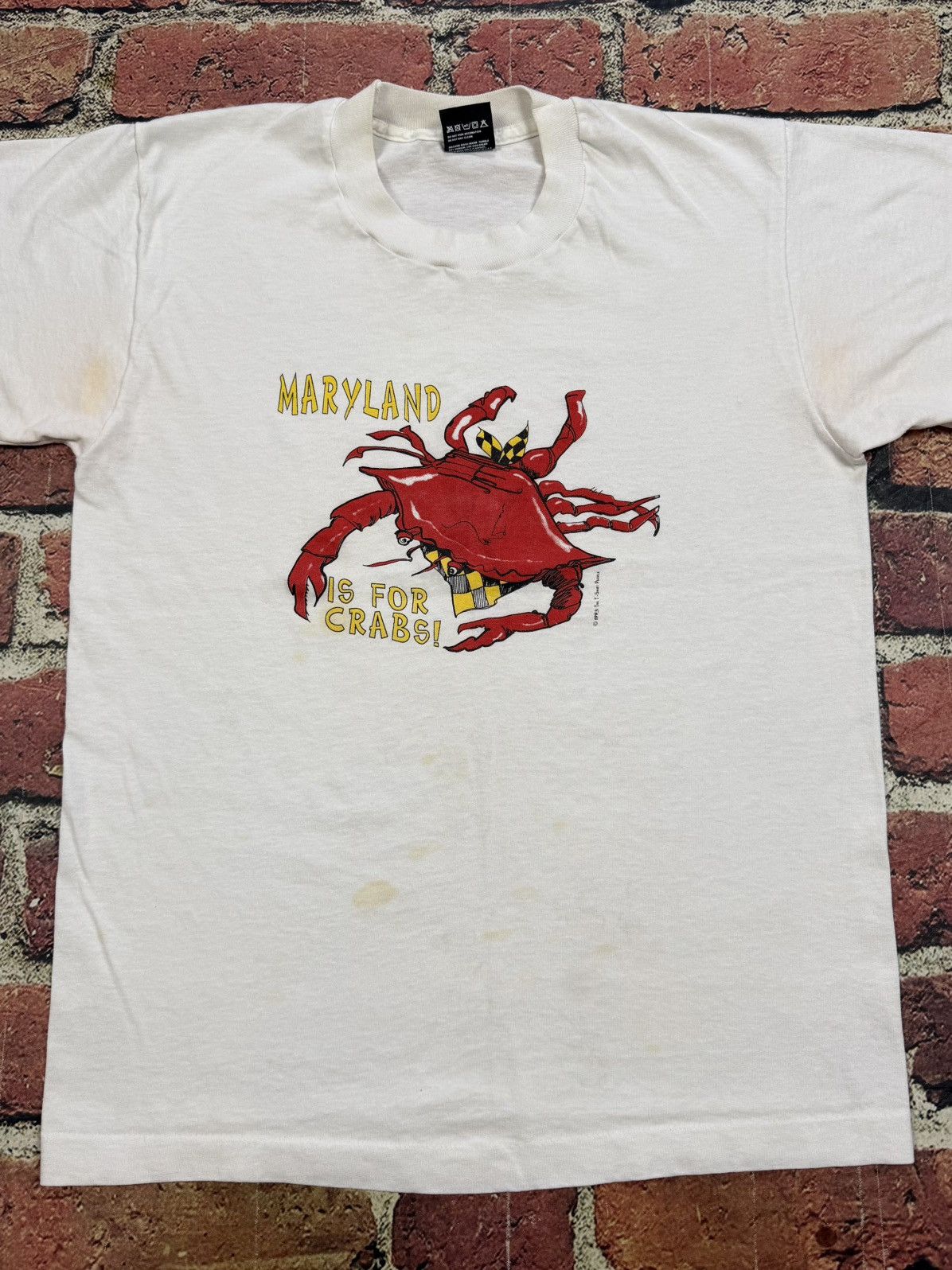 Other Vintage Maryland Is For Crab T Shirt Single Stitch Thin 1993 Size US M / EU 48-50 / 2 - 3 Thumbnail