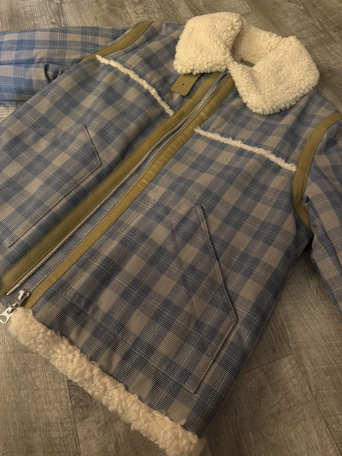 Acne Studios Acne Studios Checked Shearling Aviator Jacket Size US S / EU 44-46 / 1 - 3 Thumbnail