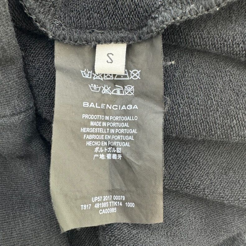 Balenciaga Balenciaga Black Small Logo Hooded Pullover Size US S / EU 44-46 / 1 - 6 Thumbnail