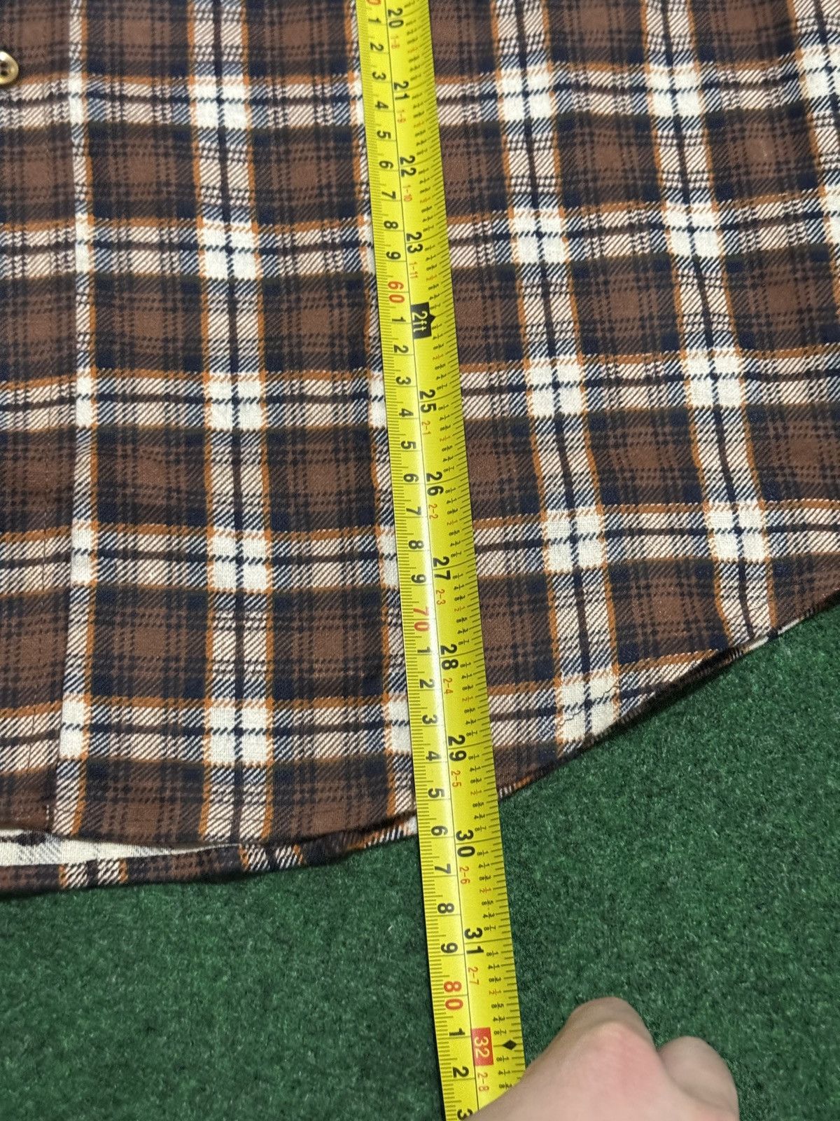 Vintage Sanforized Cotton Flannel Vintage 80s 90s Plaid Button Up Size US M / EU 48-50 / 2 - 7 Thumbnail