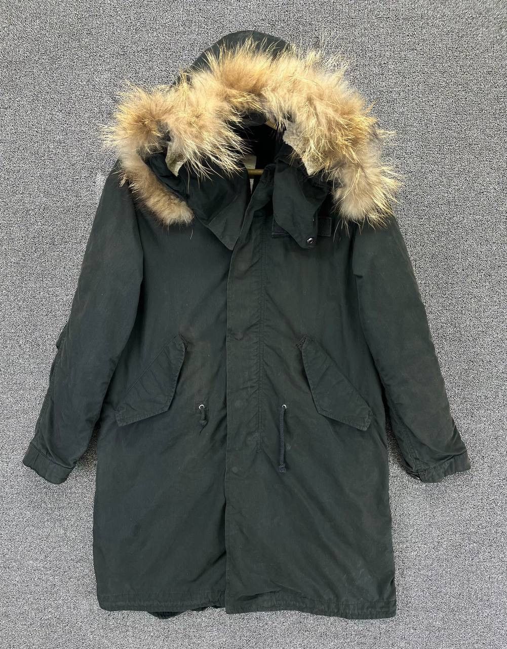 Avirex × Vintage Vintage Avirex MFG Fur Hoodie Parka Rare Jacket Size S / US 4 / IT 40 - 1 Thumbnail