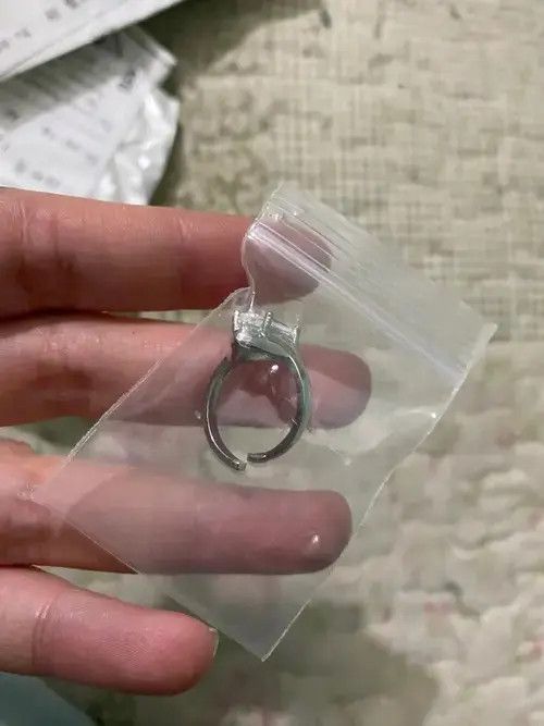 Jewelry Trendy Elegant Geometric Sparkling Stone Adjustable Ring Size ONE SIZE - 4 Thumbnail