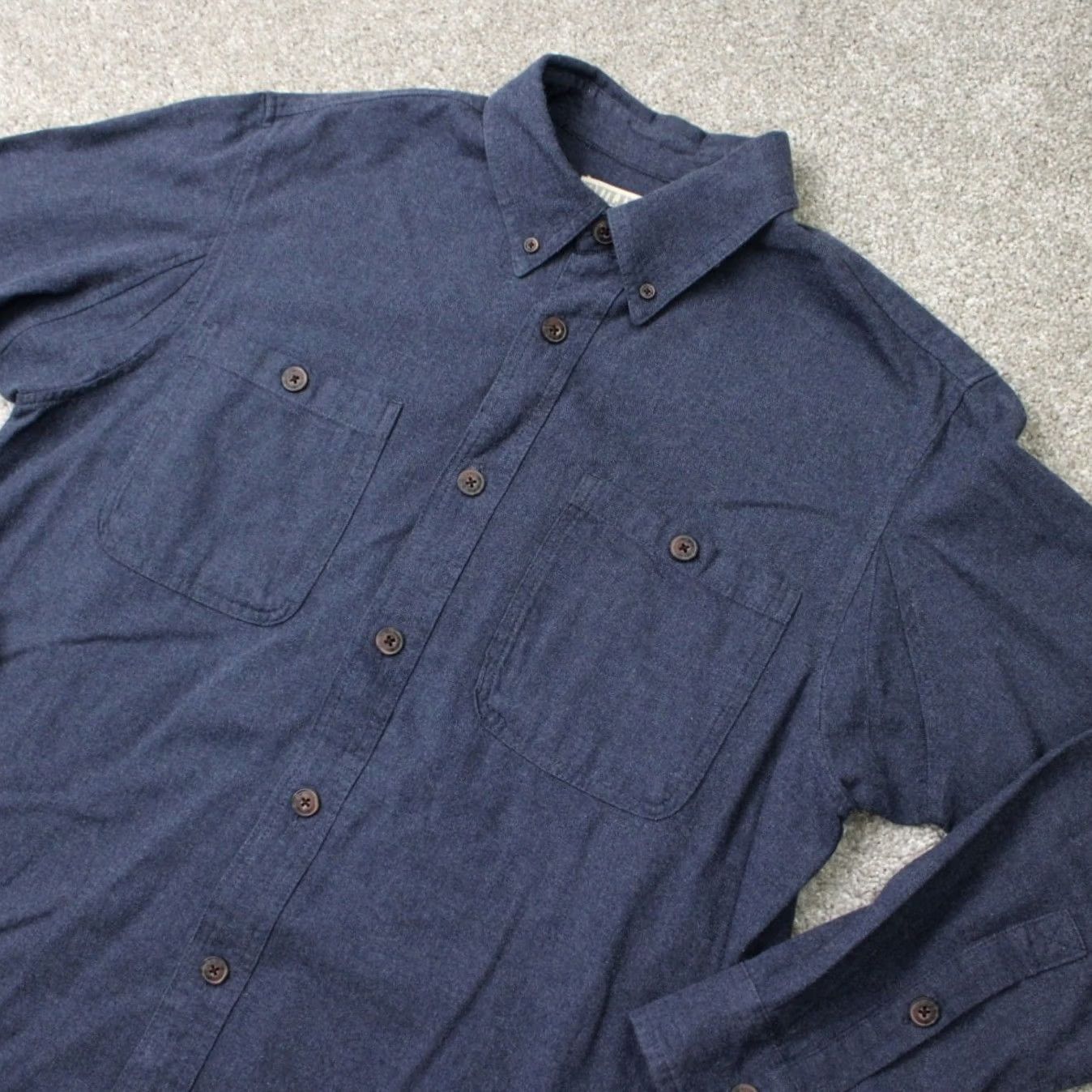 Vintage Duluth Mens Large Blue 100% Cotton Flannel Button-Up Shirt Long Sleeve Casual Workwear Vintage: No Size US L / EU 52-54 / 3 - 3 Thumbnail