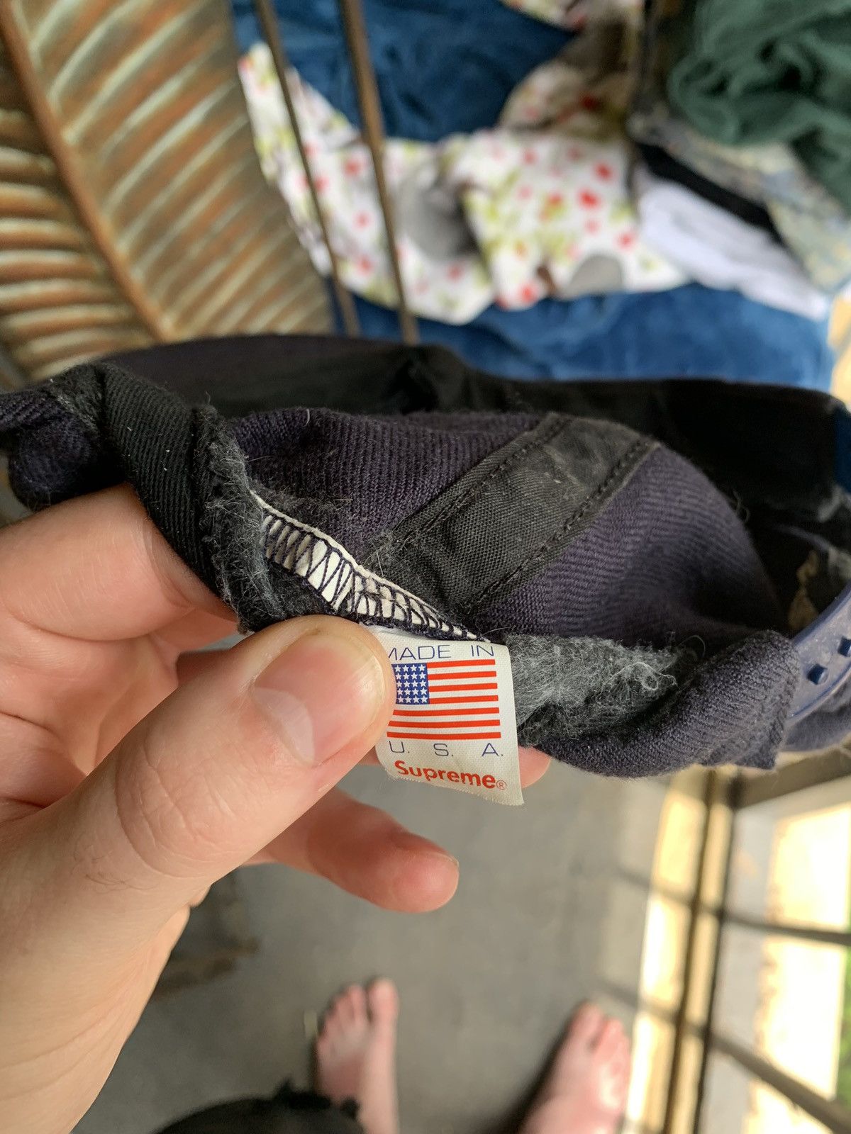Champion × Supreme Supreme Champion FW17 Stacked C Hat Navy Bogo box logo Size ONE SIZE - 3 Thumbnail
