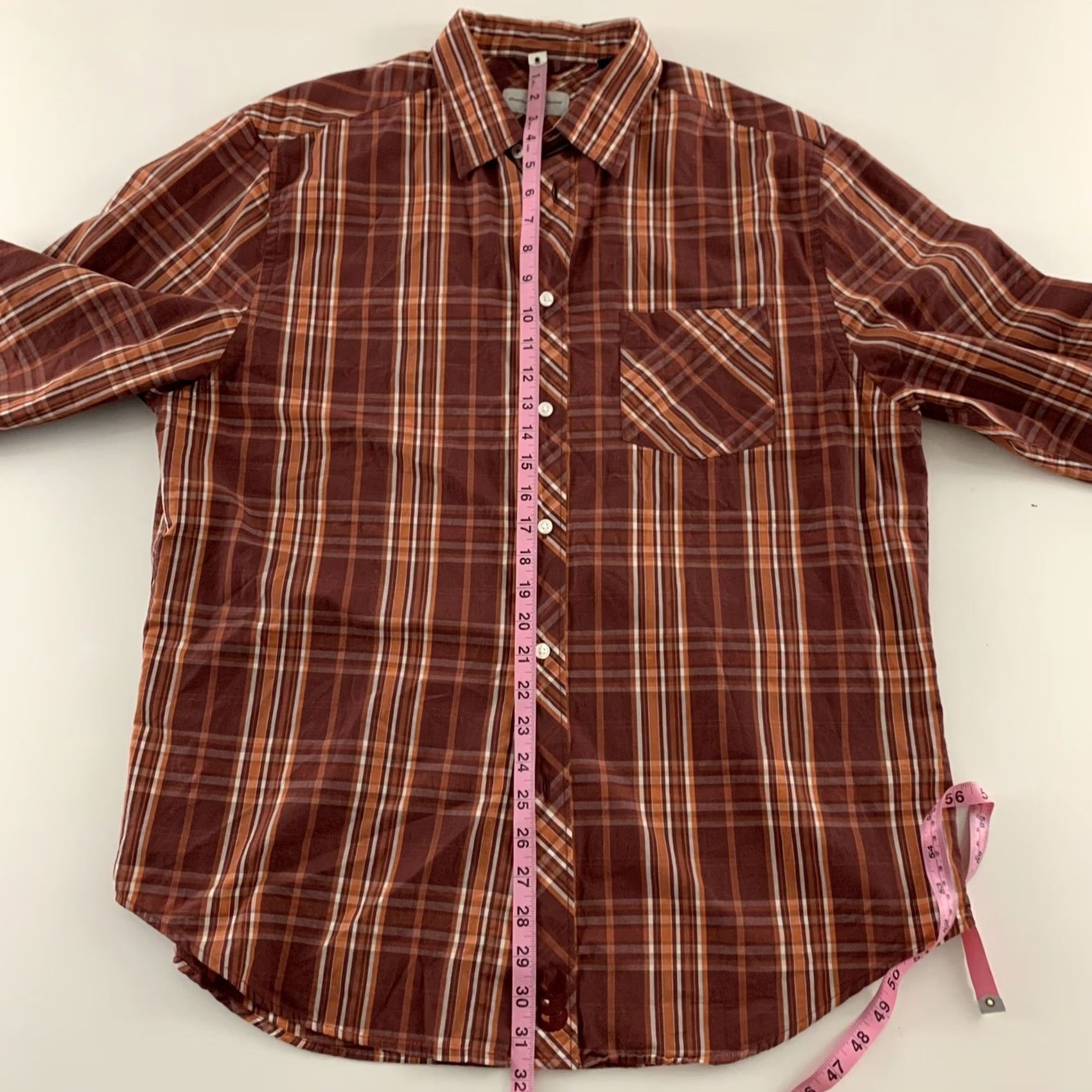 Vintage Canterbury Of New Zealand Long Sleeve Plaid Button-Up Shirt Men's XL Rust Size US XL / EU 56 / 4 - 6 Thumbnail
