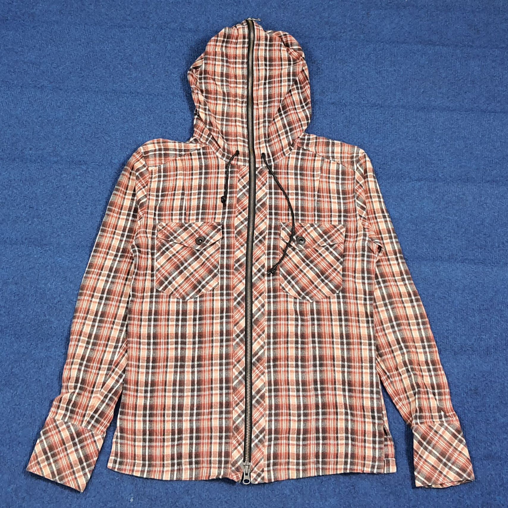 Schlussel Vintage SCHLÜSSEL Plaid Full Zip Jacket Grunge C283N16 Size US XS / EU 42 / 0 - 1 Thumbnail
