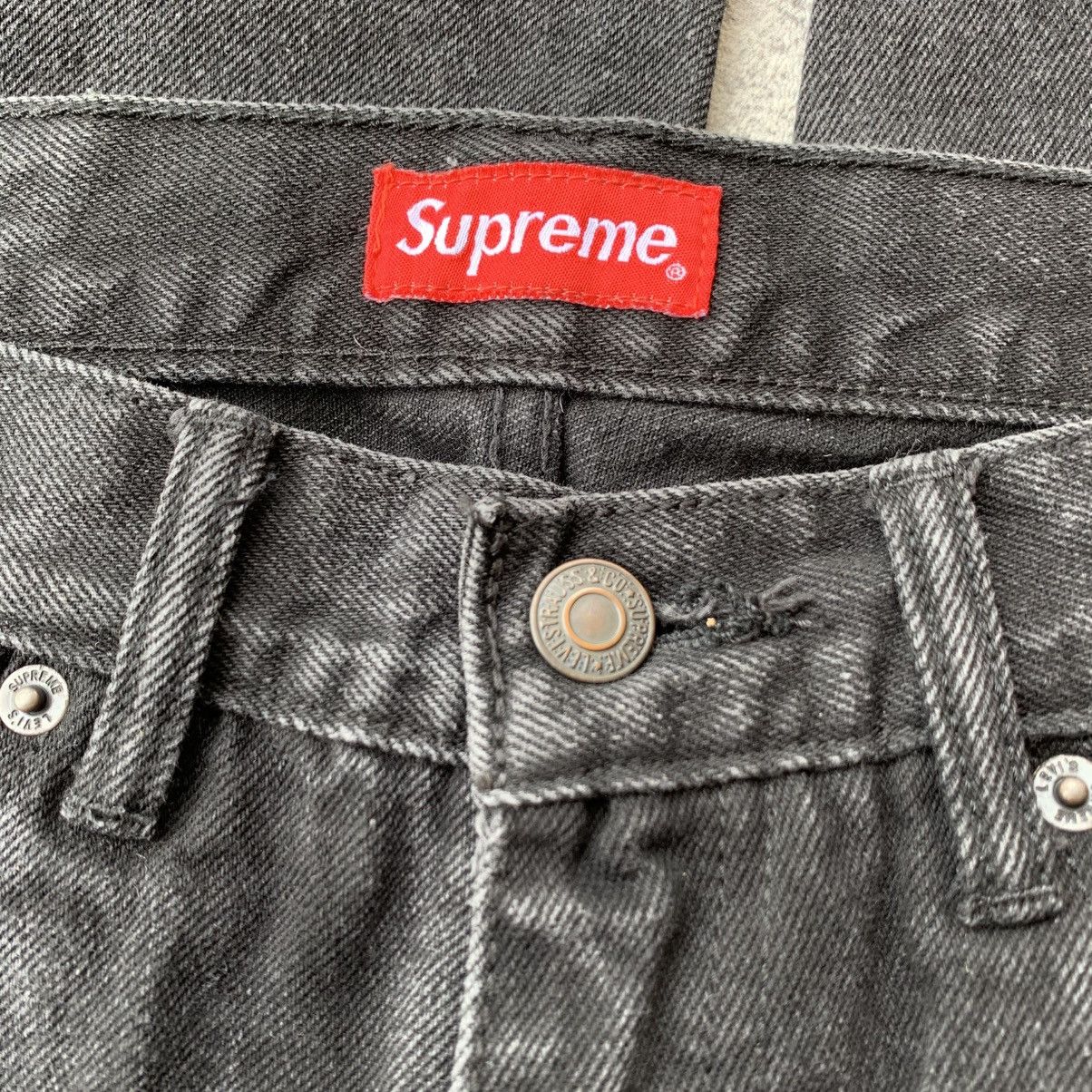 Levi's × Supreme Supreme x Levi’s Black Wash Denim Jeans Size US 31 - 13 Thumbnail