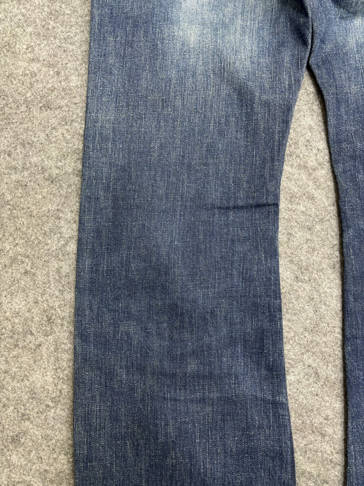 Japanese Brand 💥Super Flare💥Vtg 90s Style Blue Way StoneWash Denim F472 Size US 32 / EU 48 - 20 Thumbnail