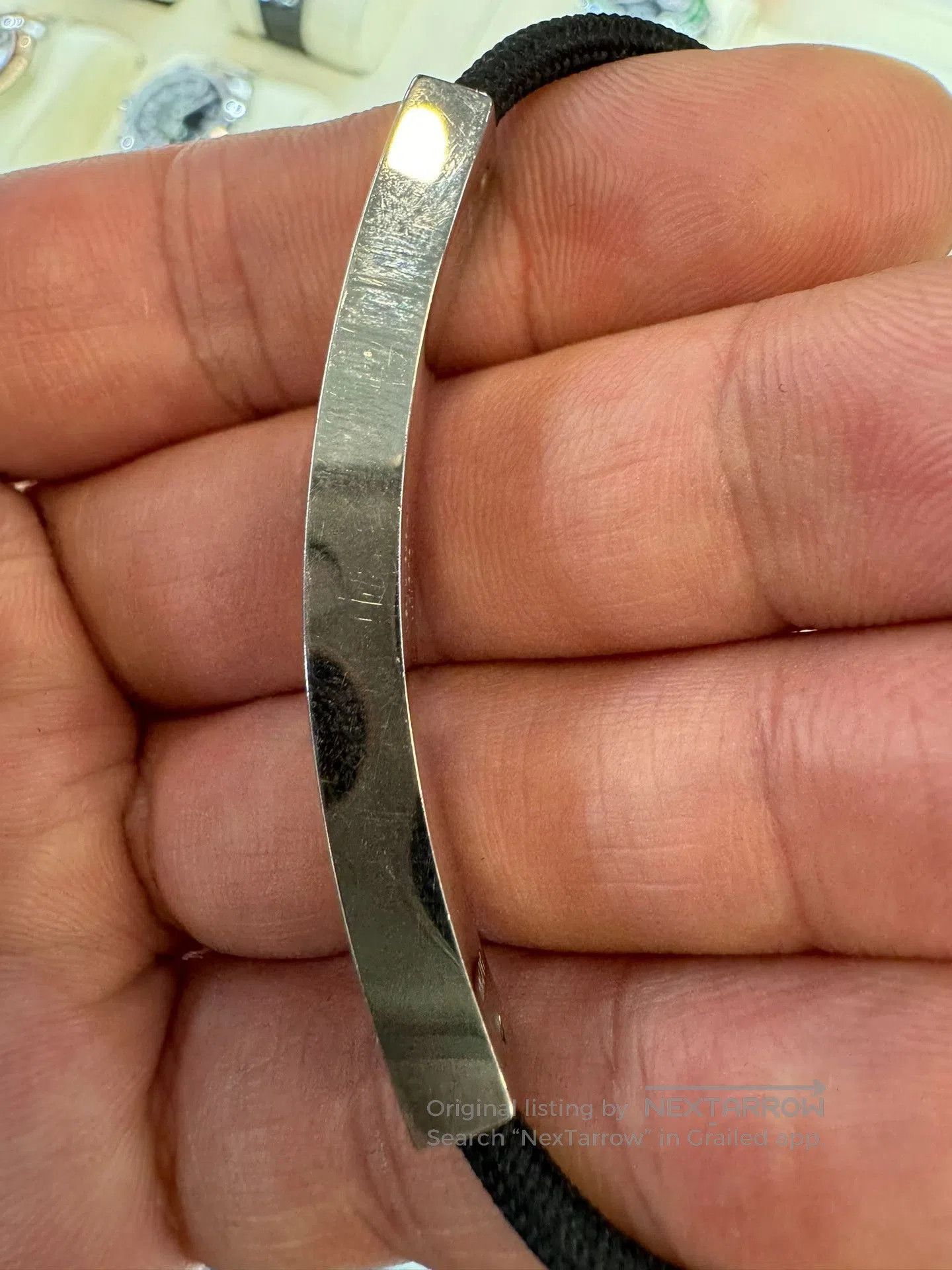 Louis Vuitton LV Space Black Adjustable Bracelet. Size ONE SIZE - 2 Thumbnail