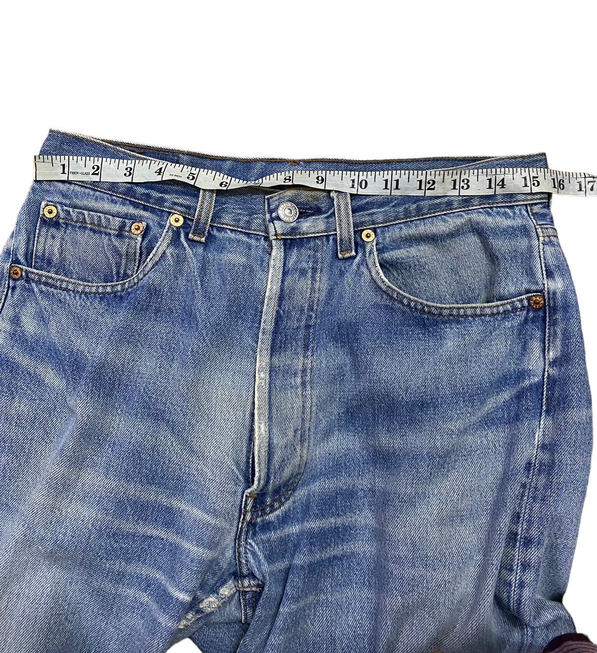Levi's VINTAGE 90s LEVIS 501 XX BUTTON 555 DENIM JEANS Size US 32 / EU 48 - 3 Thumbnail