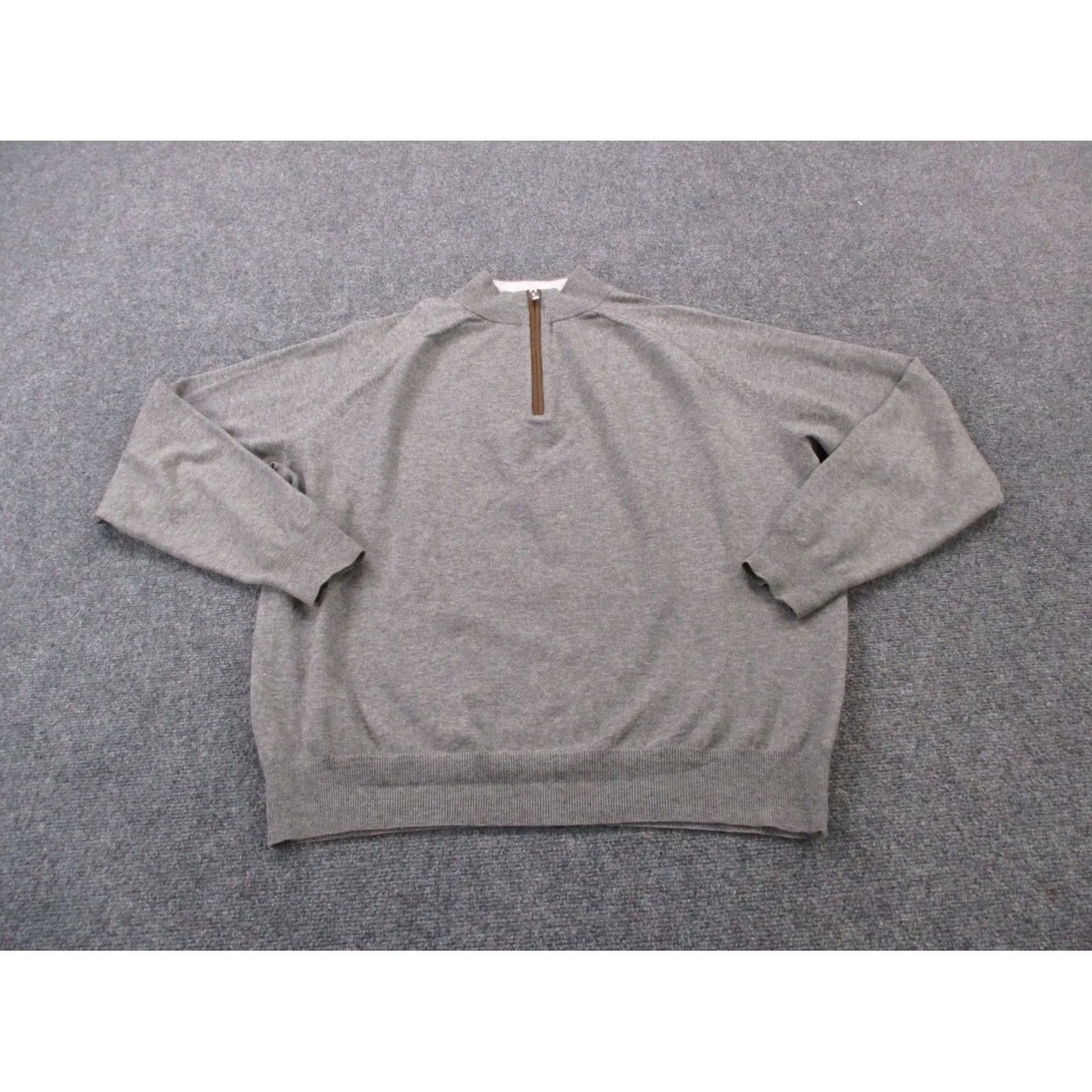 Peter Millar Peter Millar Jacket Mens XL Gray Wool Performance Golf Stretch Pullover Active Size US XL / EU 56 / 4 - 2 Thumbnail