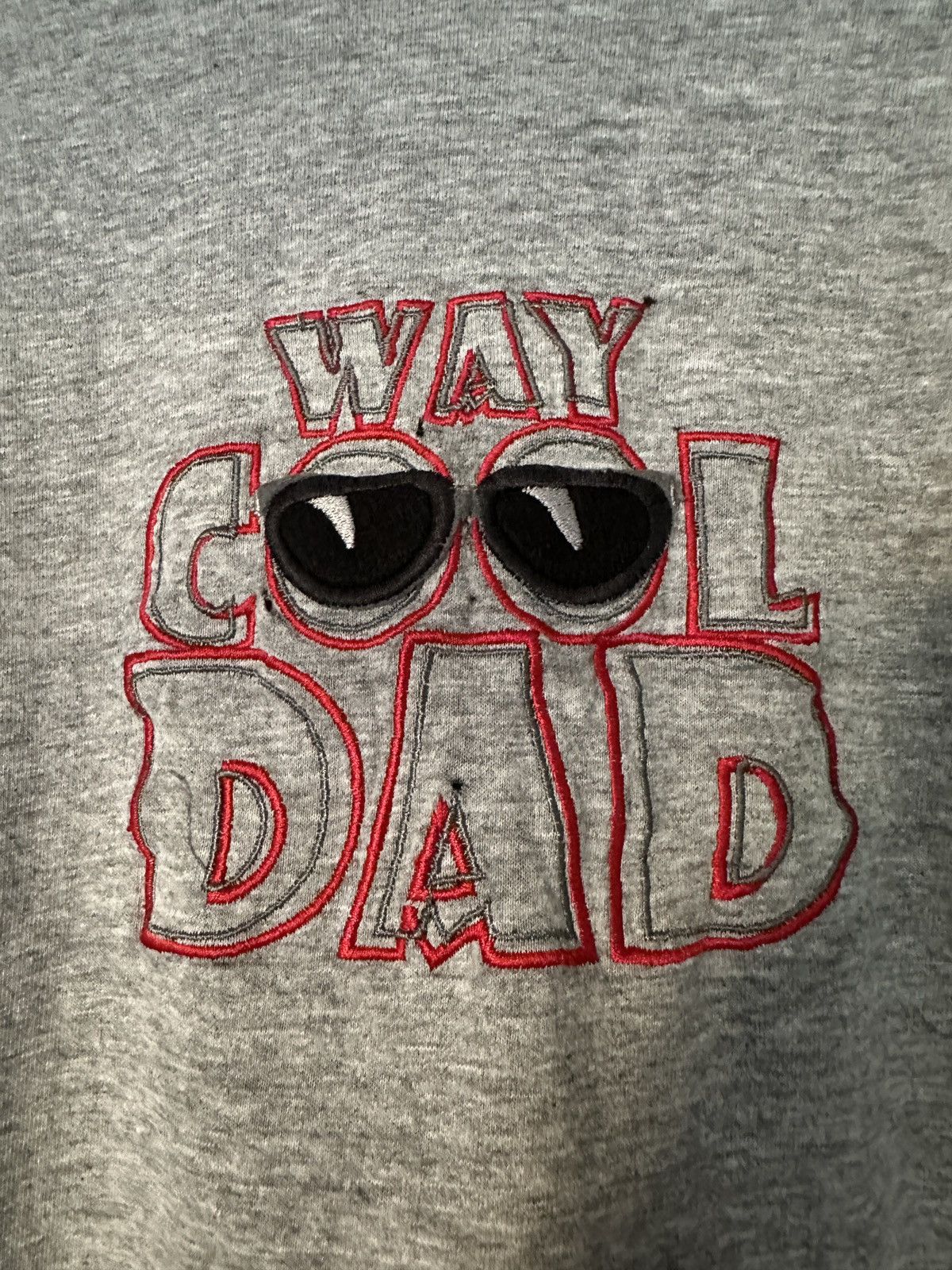 Japanese Brand Vintage Y2K Way Cool Dad Embroidered Graphic Tee Size US XXL / EU 58 / 5 - 3 Thumbnail
