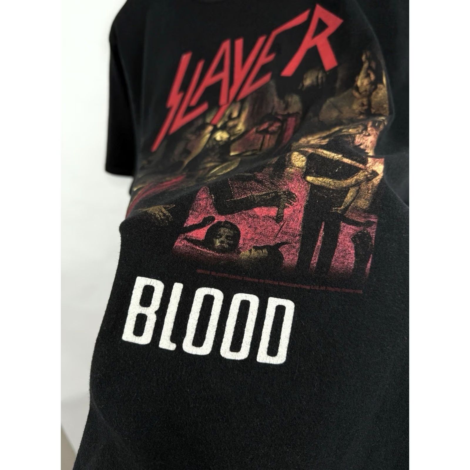 Layer 8 VINTAGE Slayer T-Shirt Black Size L Men Reign in Blood Thrash Metal Shirt Size US L / EU 52-54 / 3 - 5 Thumbnail