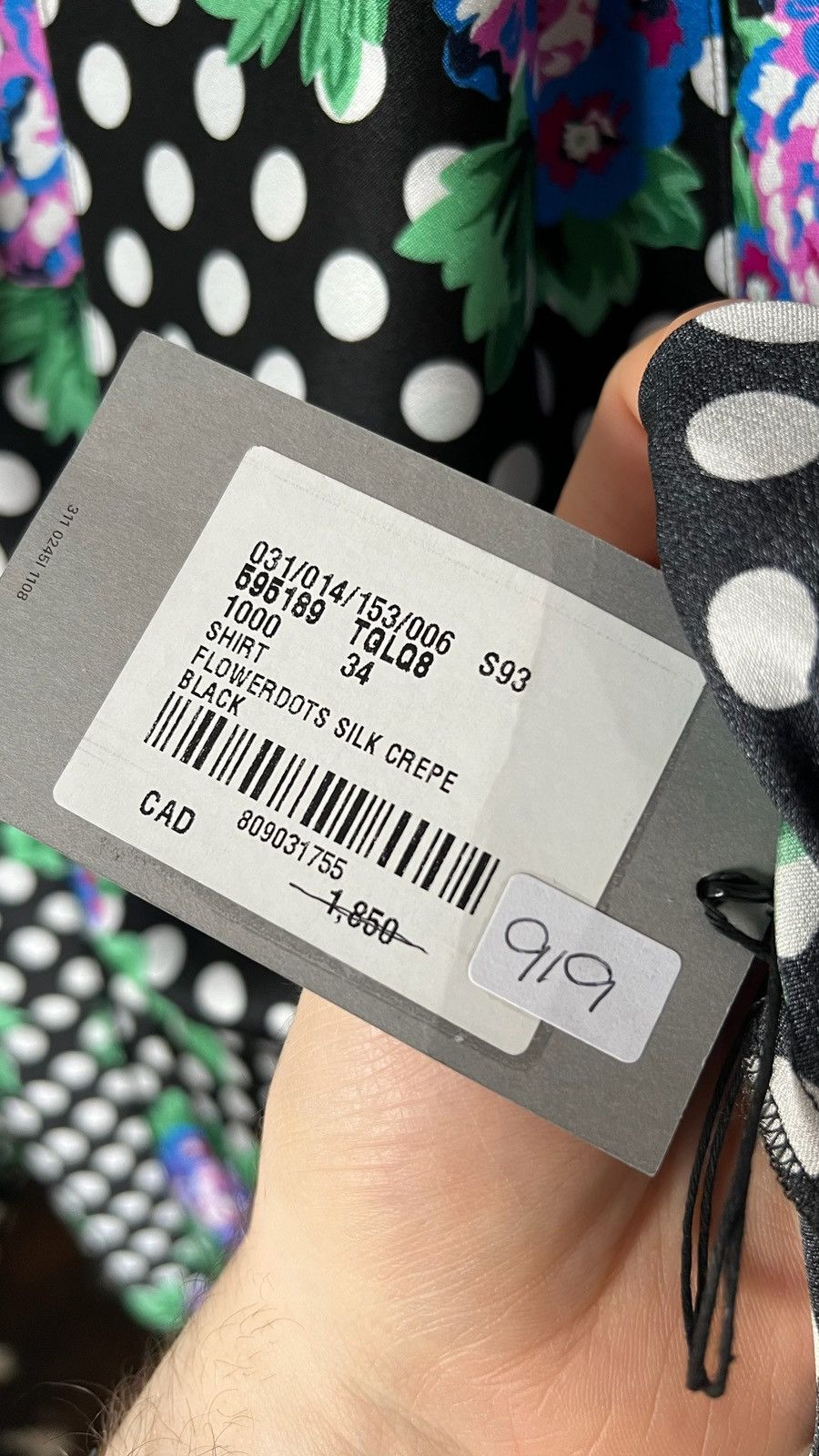 Balenciaga Balenciaga Flowers Polka Dot silk shirt Size XXS / US 00 / IT 34 - 7 Thumbnail