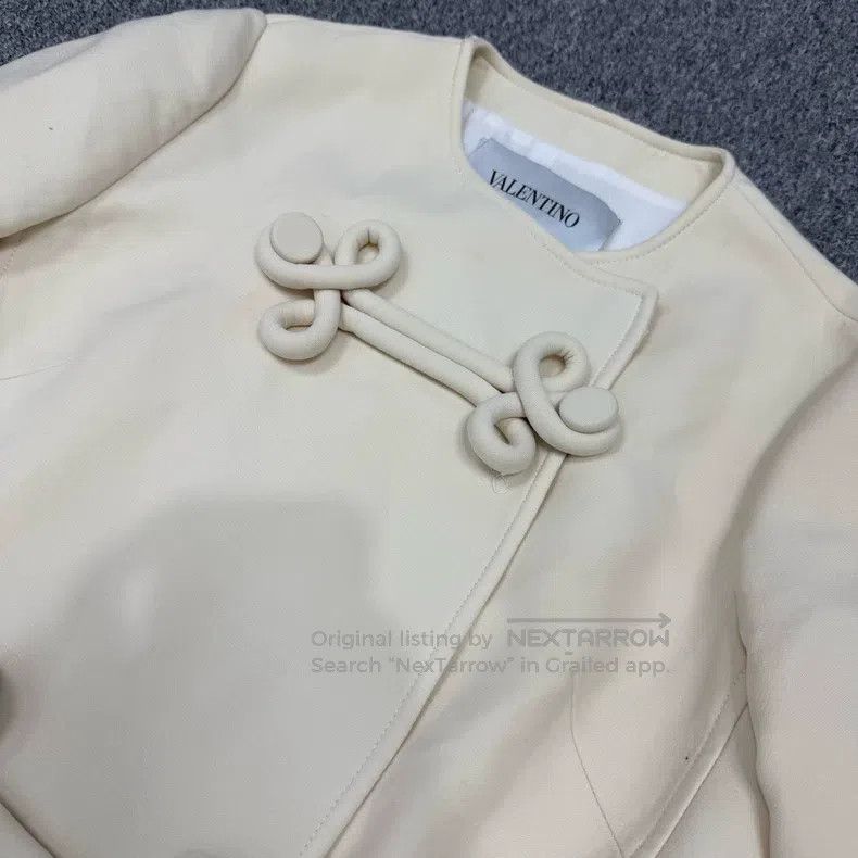 Valentino Valentino Chinese milky white wool coat coat Size S / US 4 / IT 40 - 3 Thumbnail