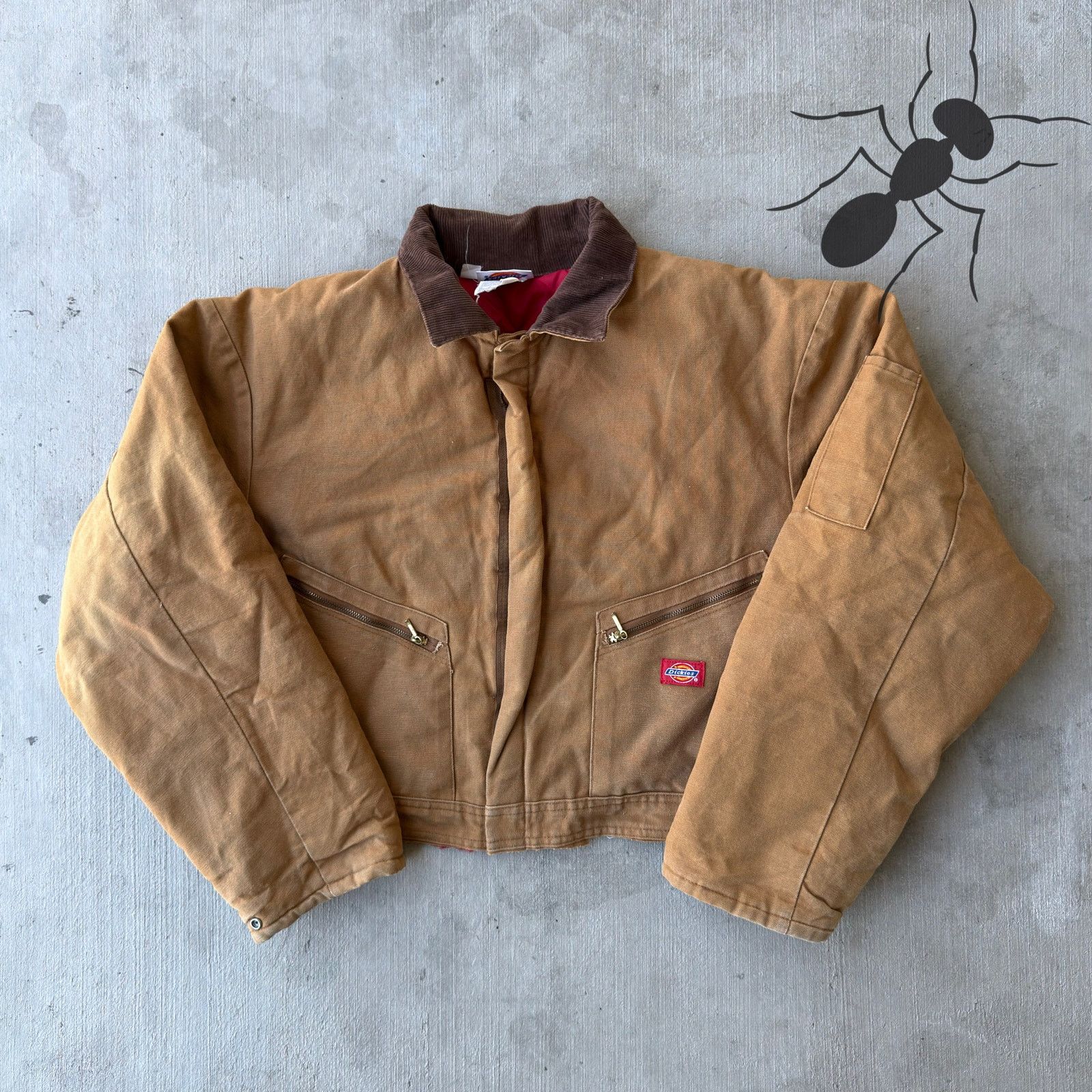 Dickies × Vintage Vintage Y2K dickies brown cropped work wear jacket Size US XL / EU 56 / 4 - 1 Thumbnail