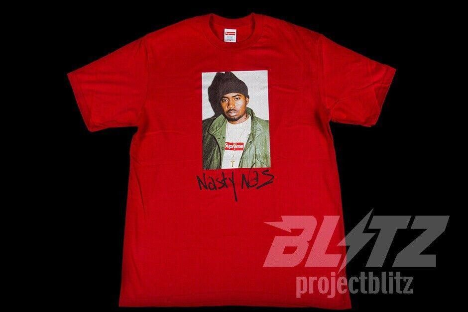 Supreme FW17 SUPREME NAS TEE RED M MEDIUM 2017 Size US M / EU 48-50 / 2 - 2 Thumbnail
