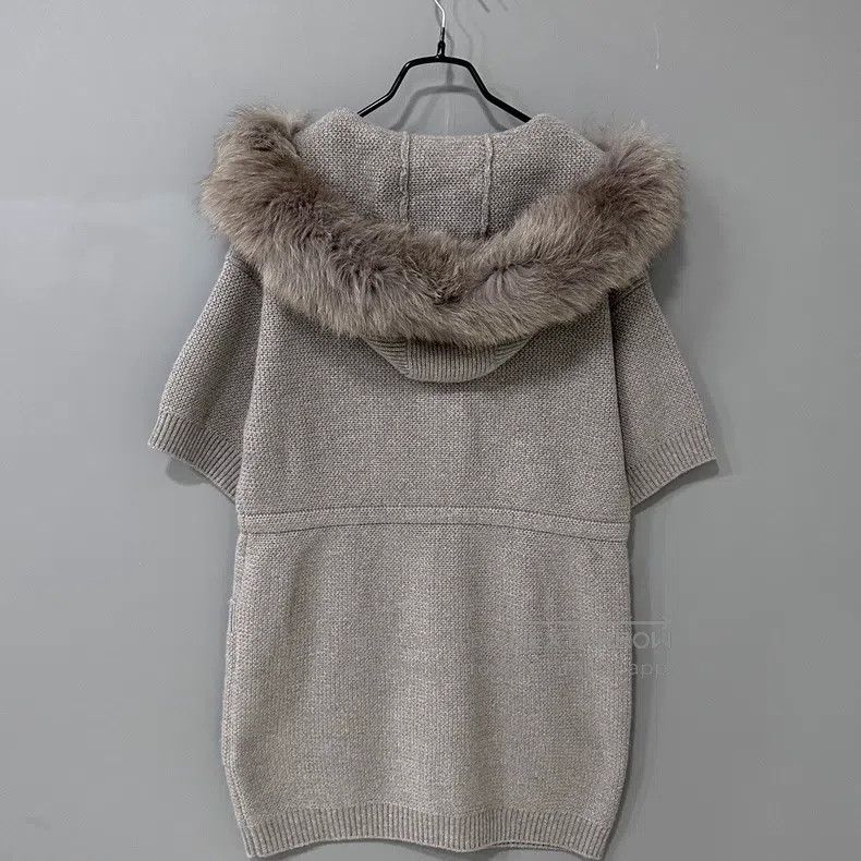 Loro Piana Loro Piana Fox fur collar pure cashmere knitted jacket Size S / US 4 / IT 40 - 3 Thumbnail