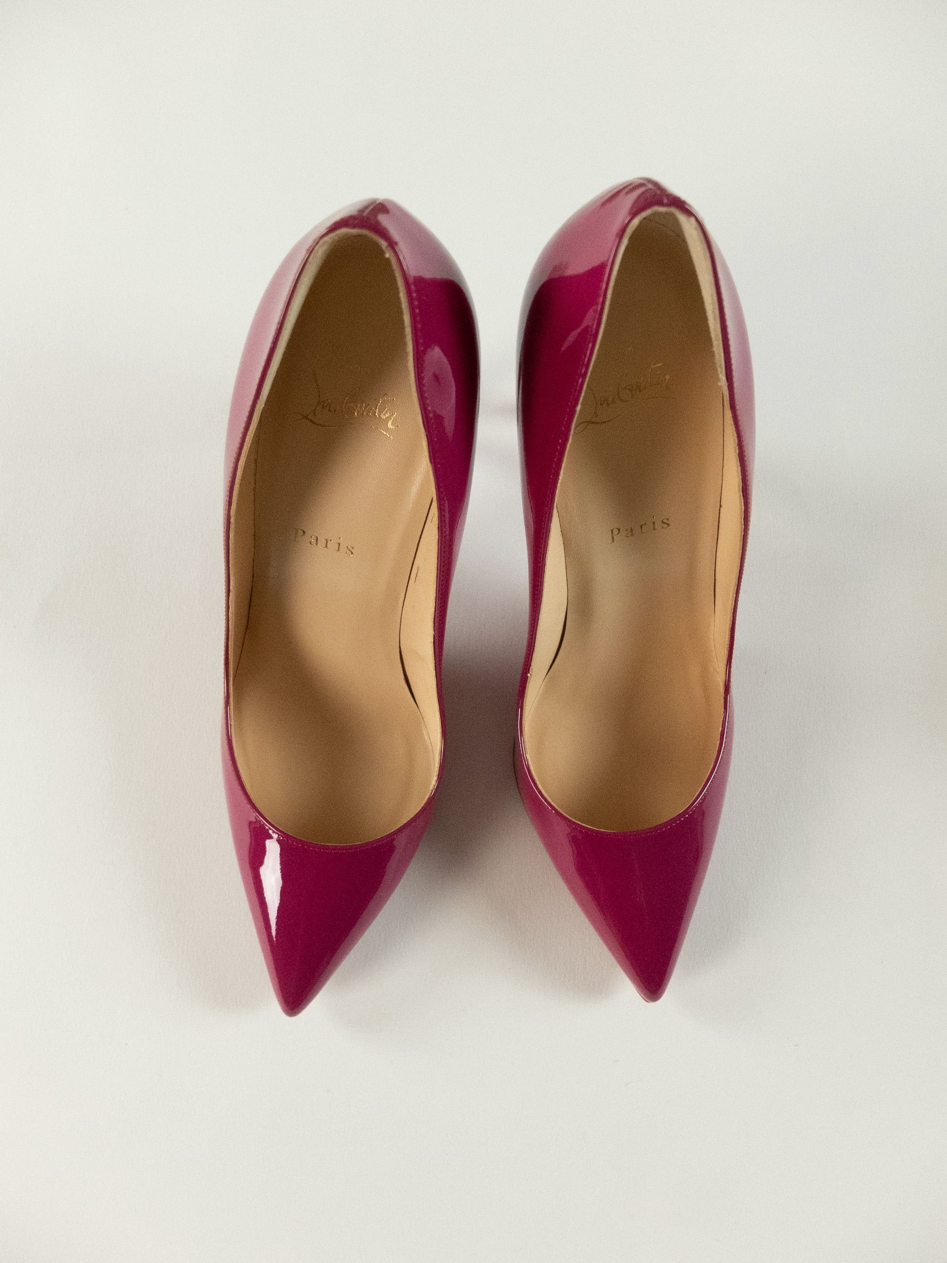 Christian Louboutin CHRISTIAN LOUBOUTIN Pigalle pink patent leather pumps 10 Size US 10 / IT 40 - 2 Thumbnail