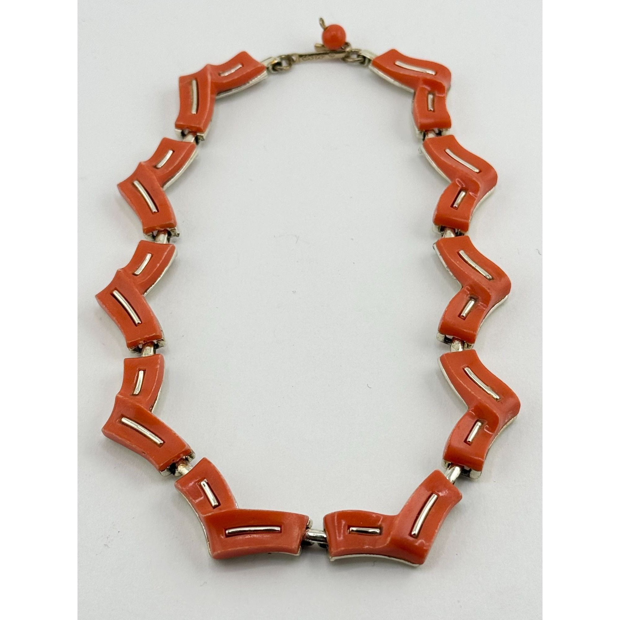 Vintage Vintage Coro orange thermoset collar necklace Size ONE SIZE - 2 Thumbnail