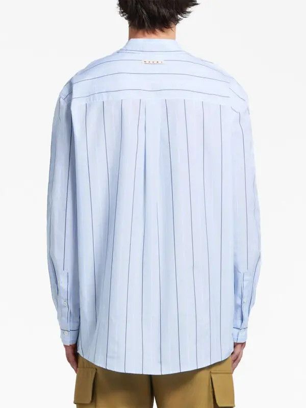 Marni o1w1db10125 Contrasting Panel-Detail Cotton T-Shirt in White Size US M / EU 48-50 / 2 - 2 Thumbnail