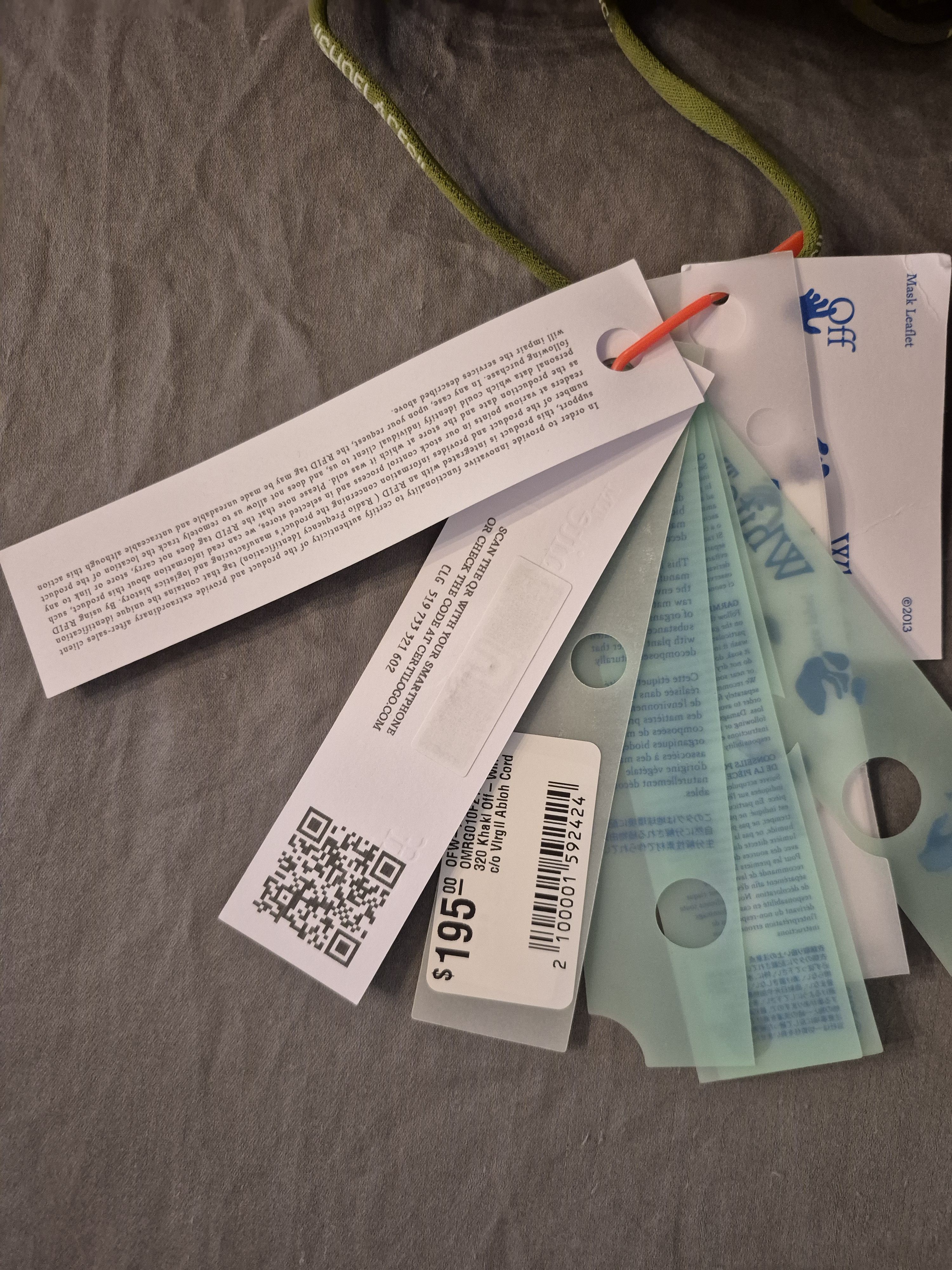 Off-White Off-White Face Mask Brand New Size ONE SIZE - 5 Thumbnail