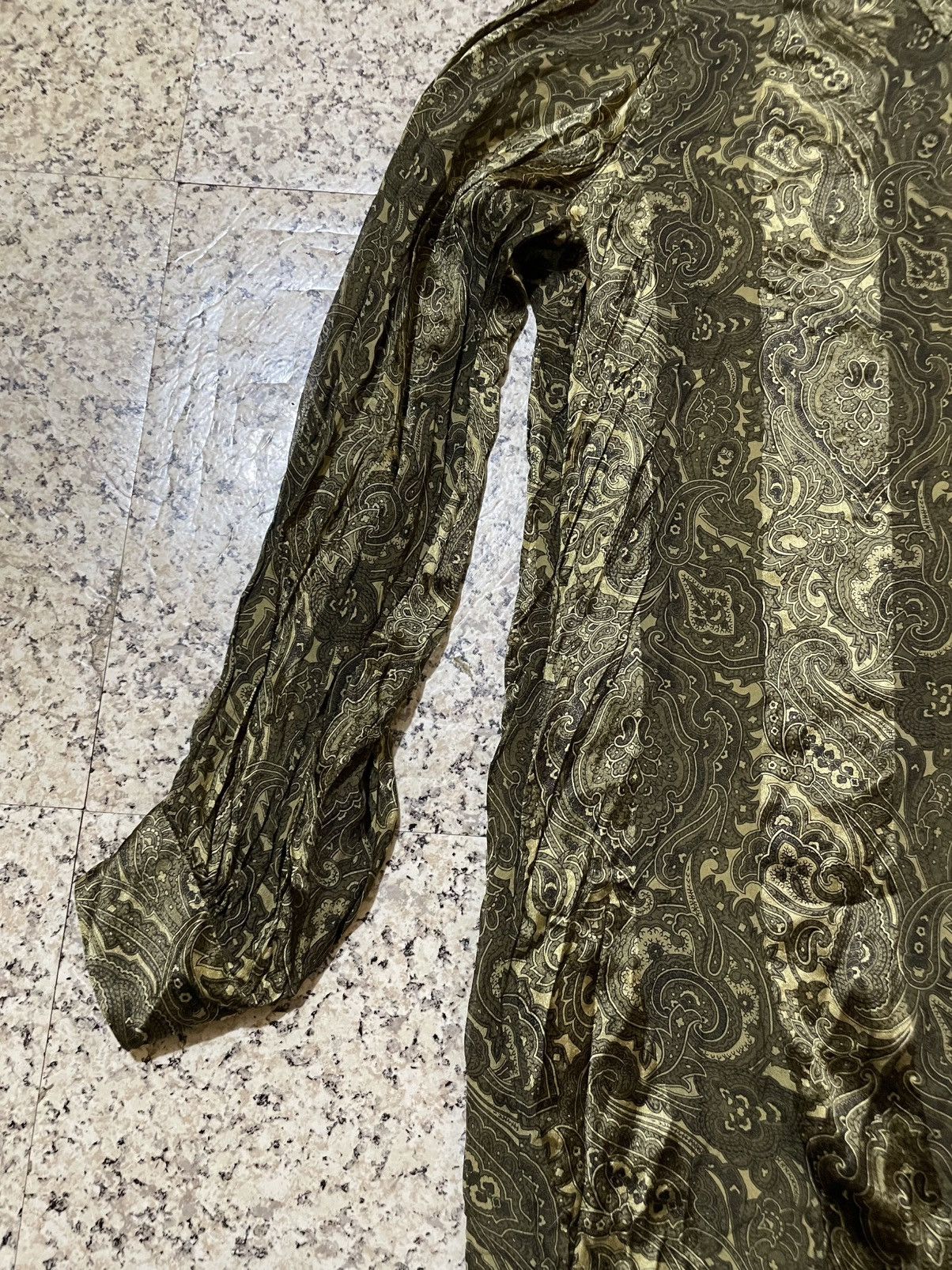 Escada Vintage 80s ESCADA by Margaretha Ley Silk Paisley Shirt Size L / US 10 / IT 46 - 3 Thumbnail