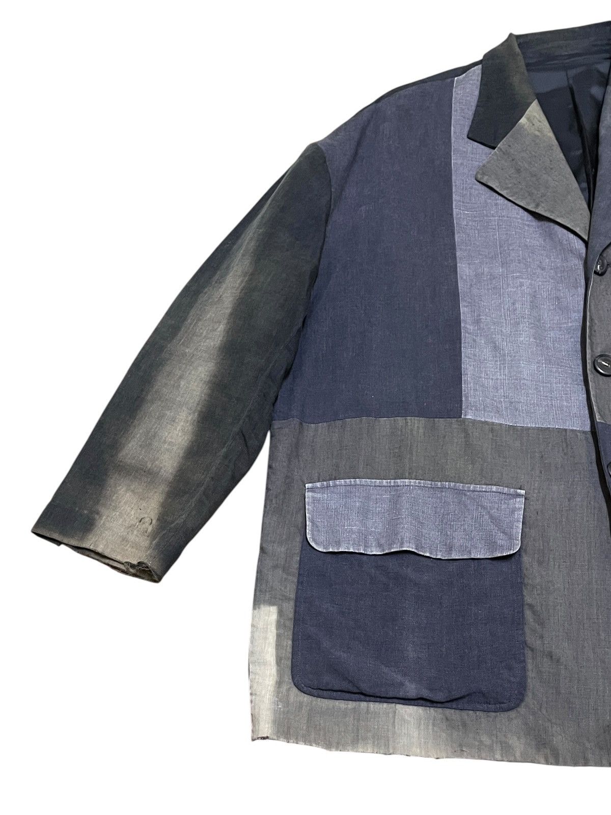 Dolce & Gabbana Vintage Dolce & Gabbana Distressed Patchwork Jacket 1990s Size US XL / EU 56 / 4 - 4 Thumbnail