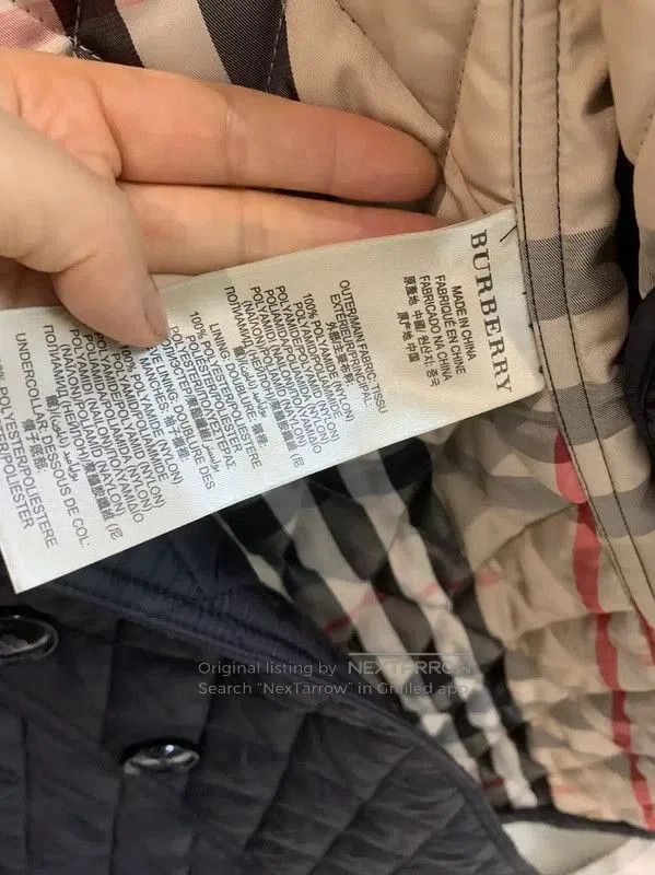 Burberry Burberry Black Quilted Mid-Length Coat for Women. Size L / US 10 / IT 46 - 4 Thumbnail
