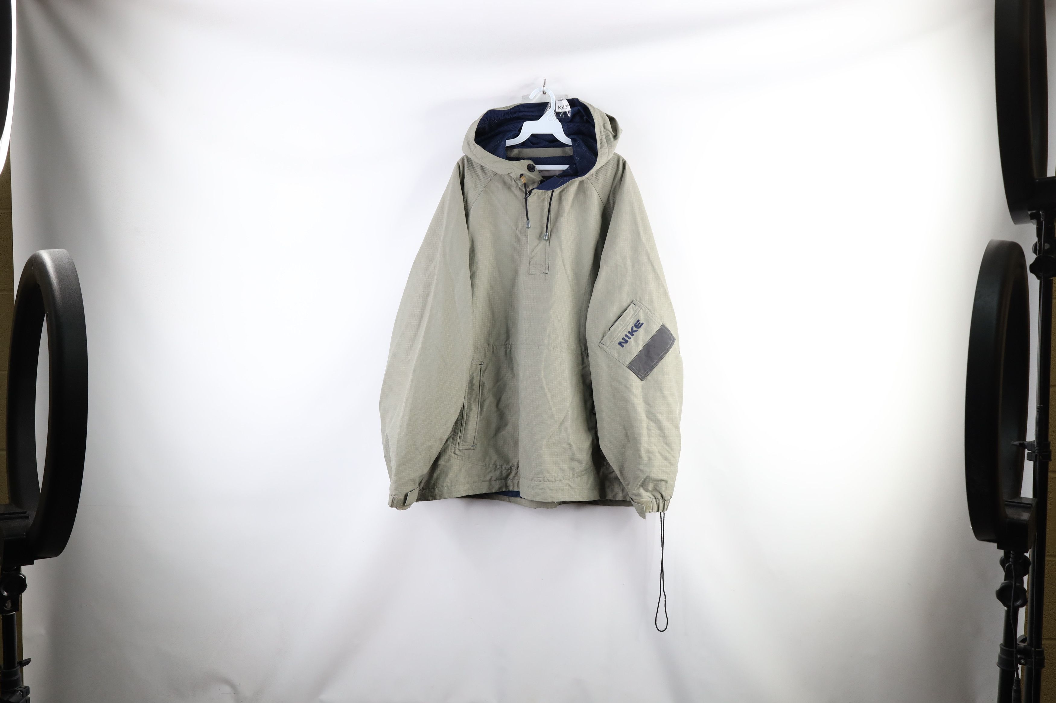 Vintage 90s Nike Scott Mini Swoosh Ripstop Anorak Jacket
