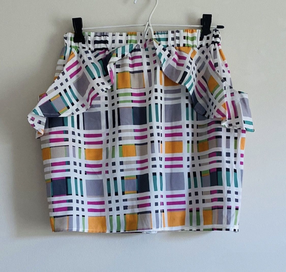 Other PLAID PEPPERMINT RUFFLE POCKET MINI SKIRT SIZE M Size 26" / US 2 / IT 38 - 8 Thumbnail