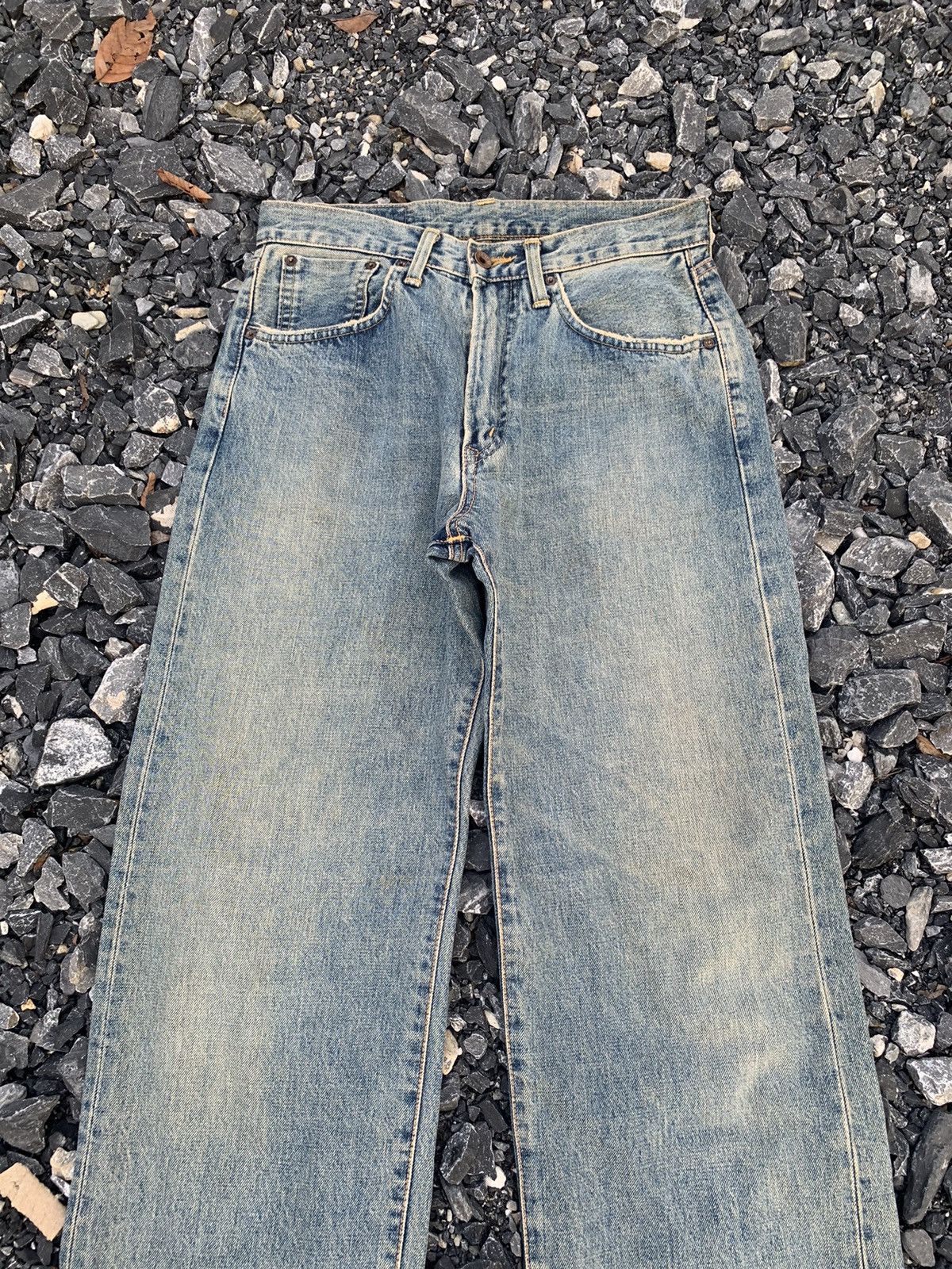 Kapital VINTAGE EDWIN 505 SELVEDGE BAGGY JAPANESE DISTRESSED DENIM Size US 29 - 6 Thumbnail